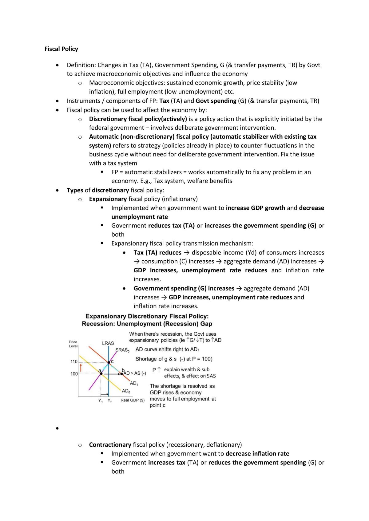 Macroeconomics study notes - Page 18