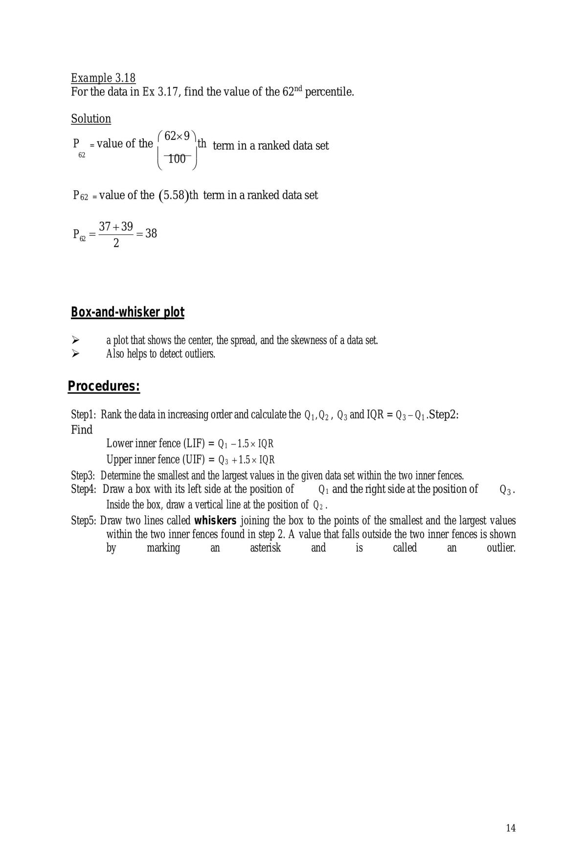Lecture Notes - SIX 1016 Statistics - Page 35