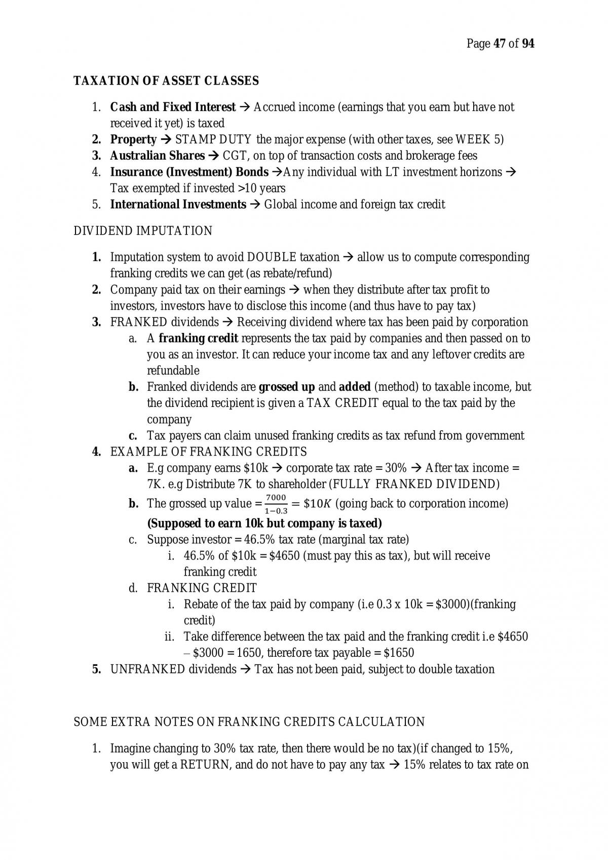 FINS2643 - Complete Semester Study Notes - Page 47