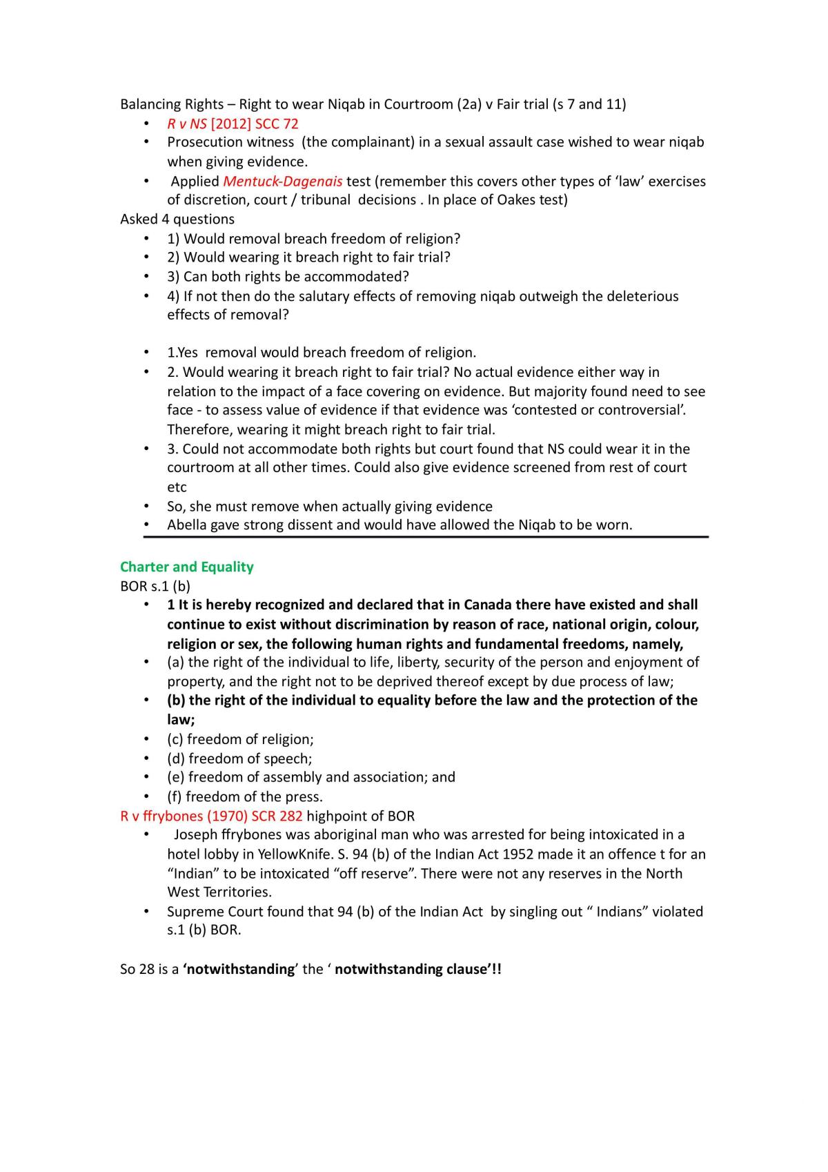 Summary of Canadian Constitutional Law - Page 13