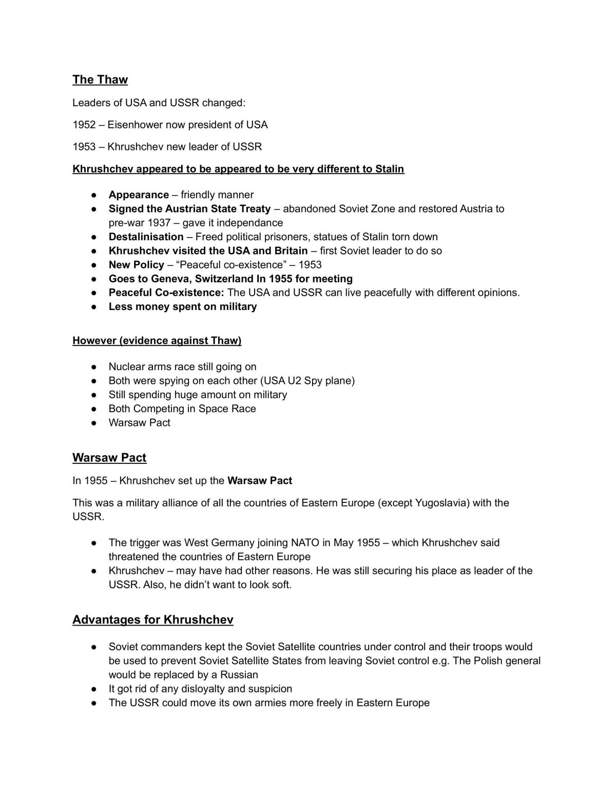 GCSE AQA History study notes - Page 22
