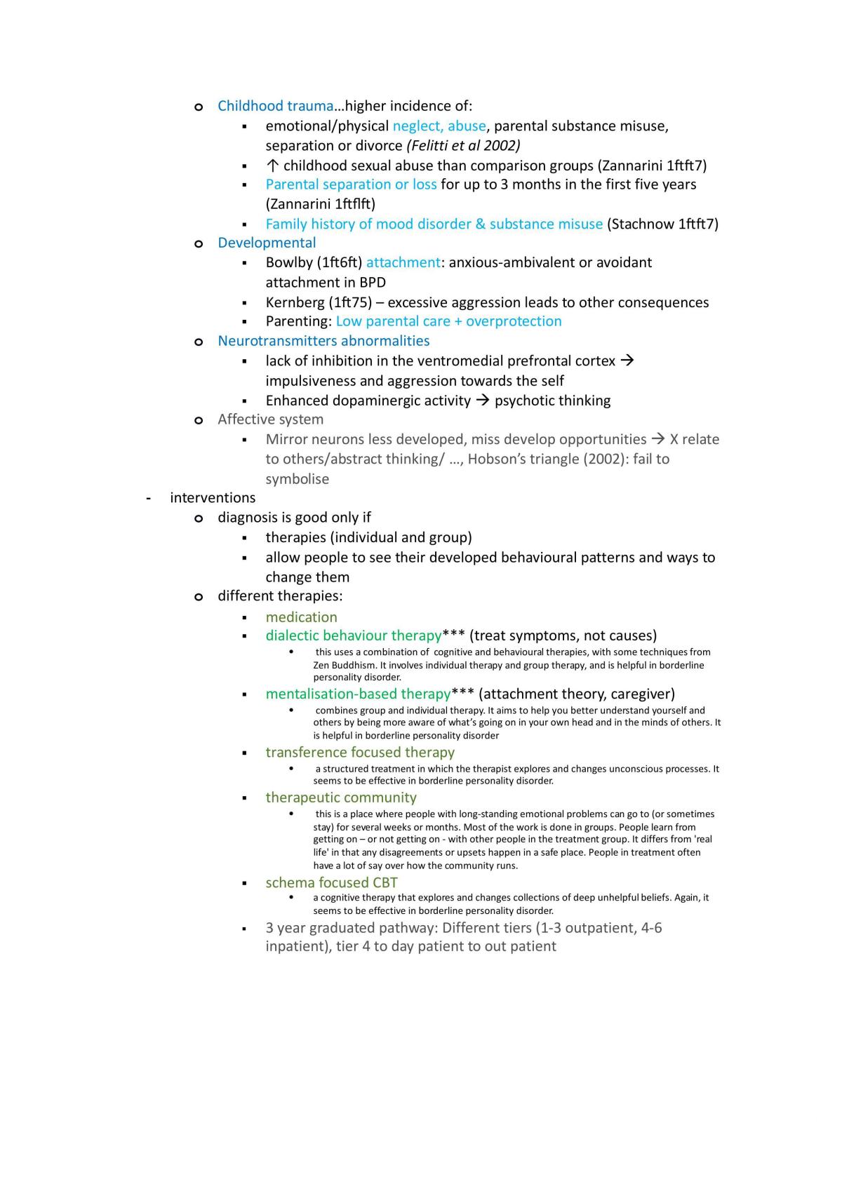 Revision Notes for Introduction to Clinical Psychology - Page 12