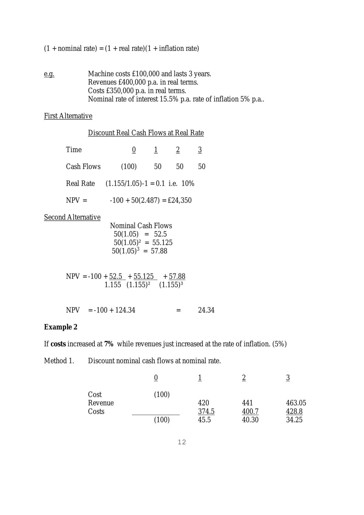 Complete Notes for Investment Appraisal Module - The Investment Decision - Page 12