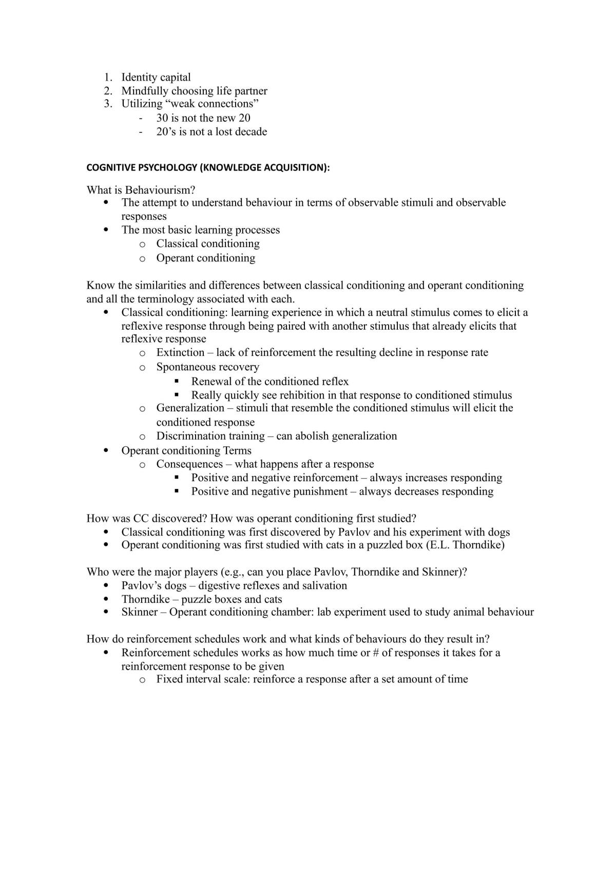 Introductory Psychology Final Study Guide - Page 11
