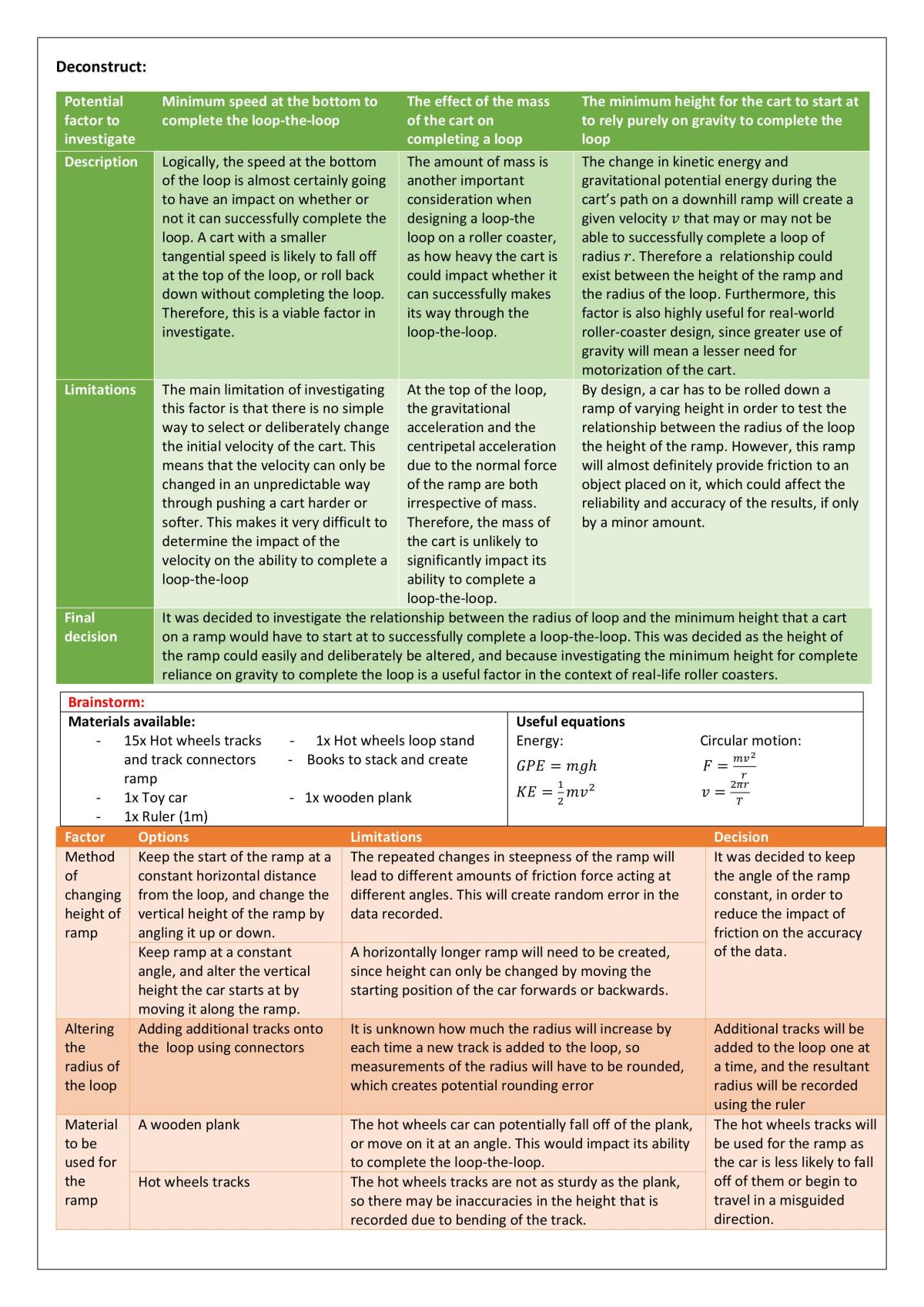 Stage 2 Physics: Loop-the-Loop Deconstruct and Design - Page 2