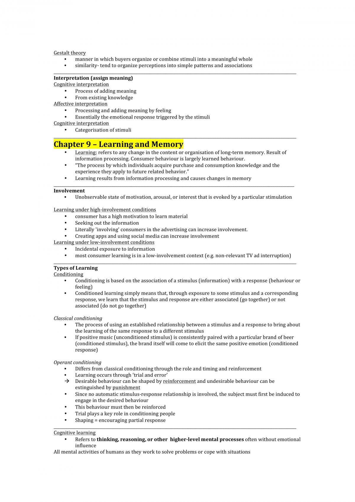 Complete Summary Notes Buyer Behaviour - RMIT - Page 13