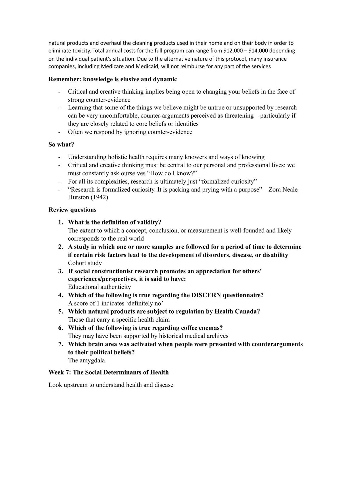 Study Guide for Introduction to Health Studies - Page 41
