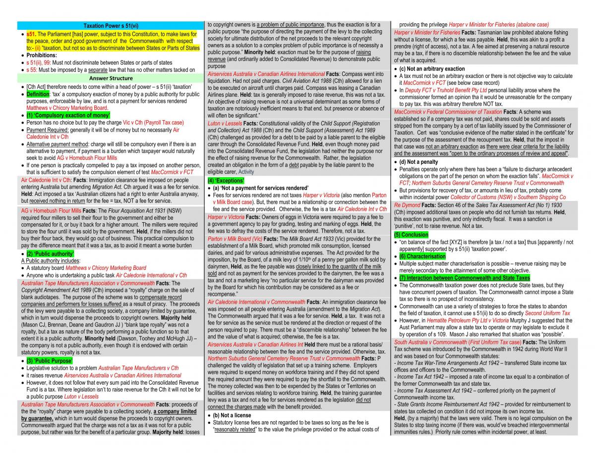 Constitutional Law Exam Notes - Page 12