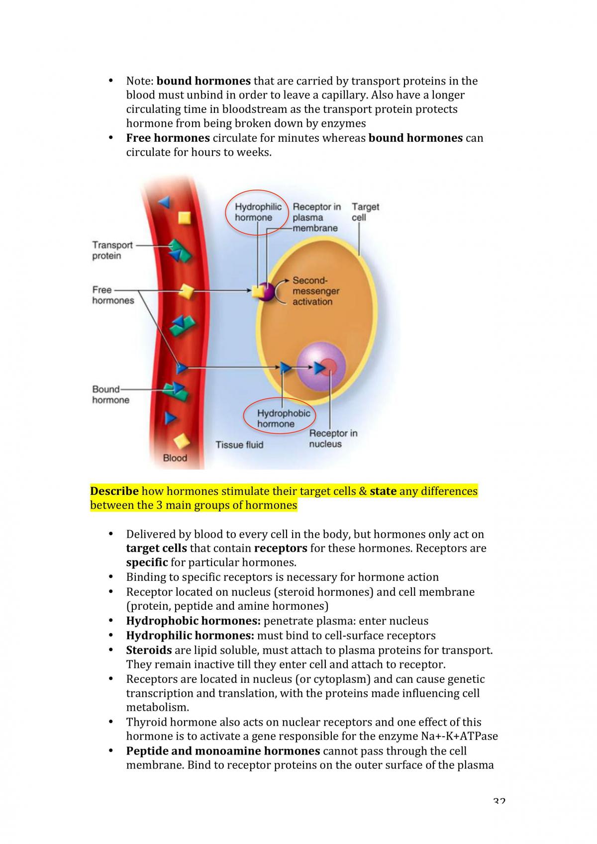 Study Notes Physiological Sciences 1 - Page 32