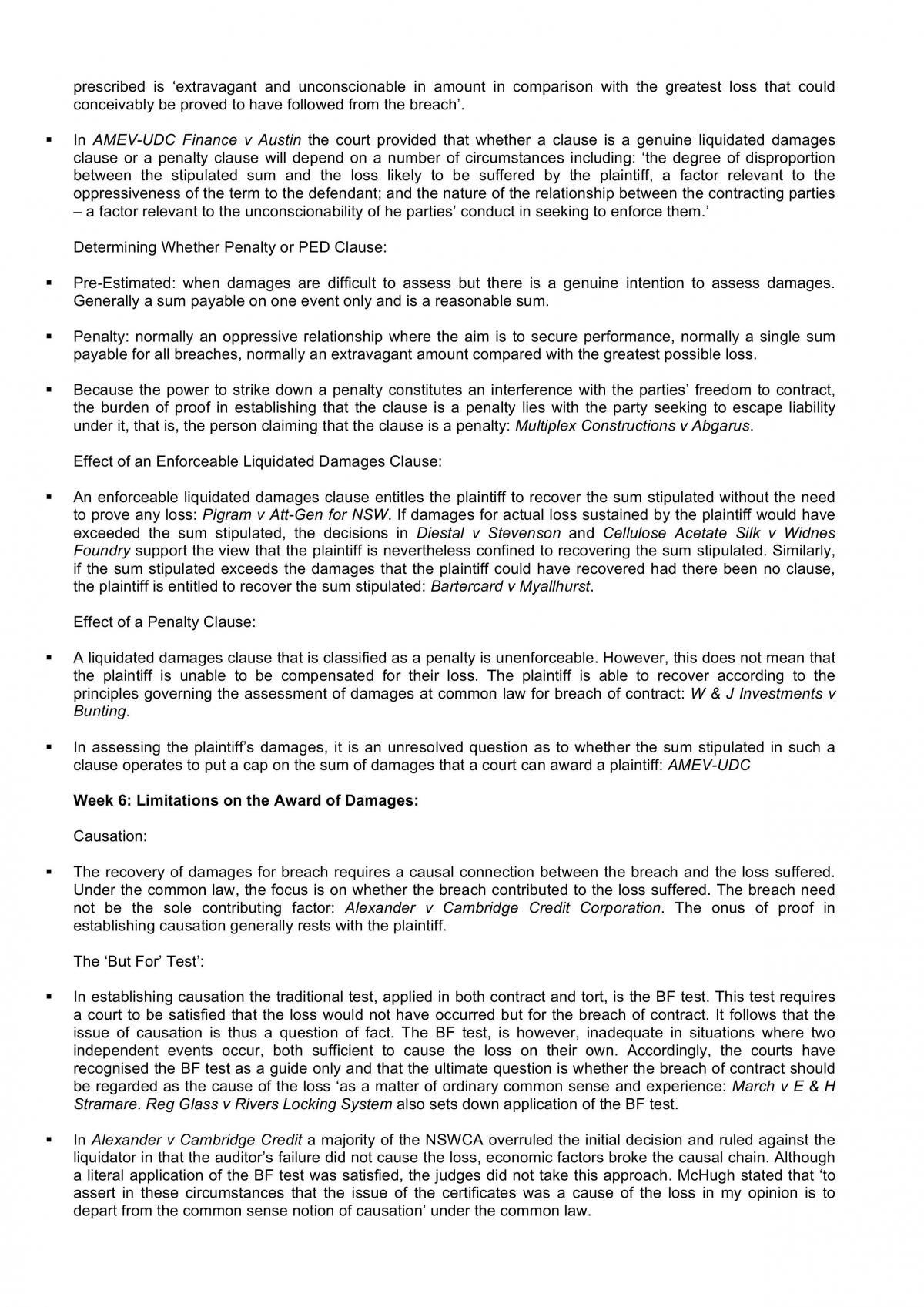 Contract Law B Notes (2012 - QLD) - Page 19