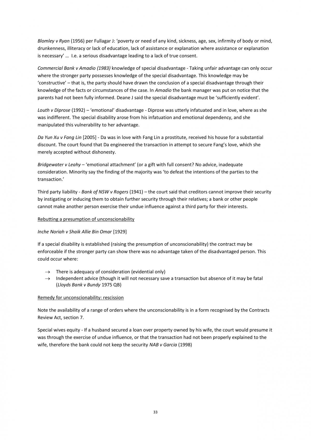 Contract Law Final Notes - Page 33
