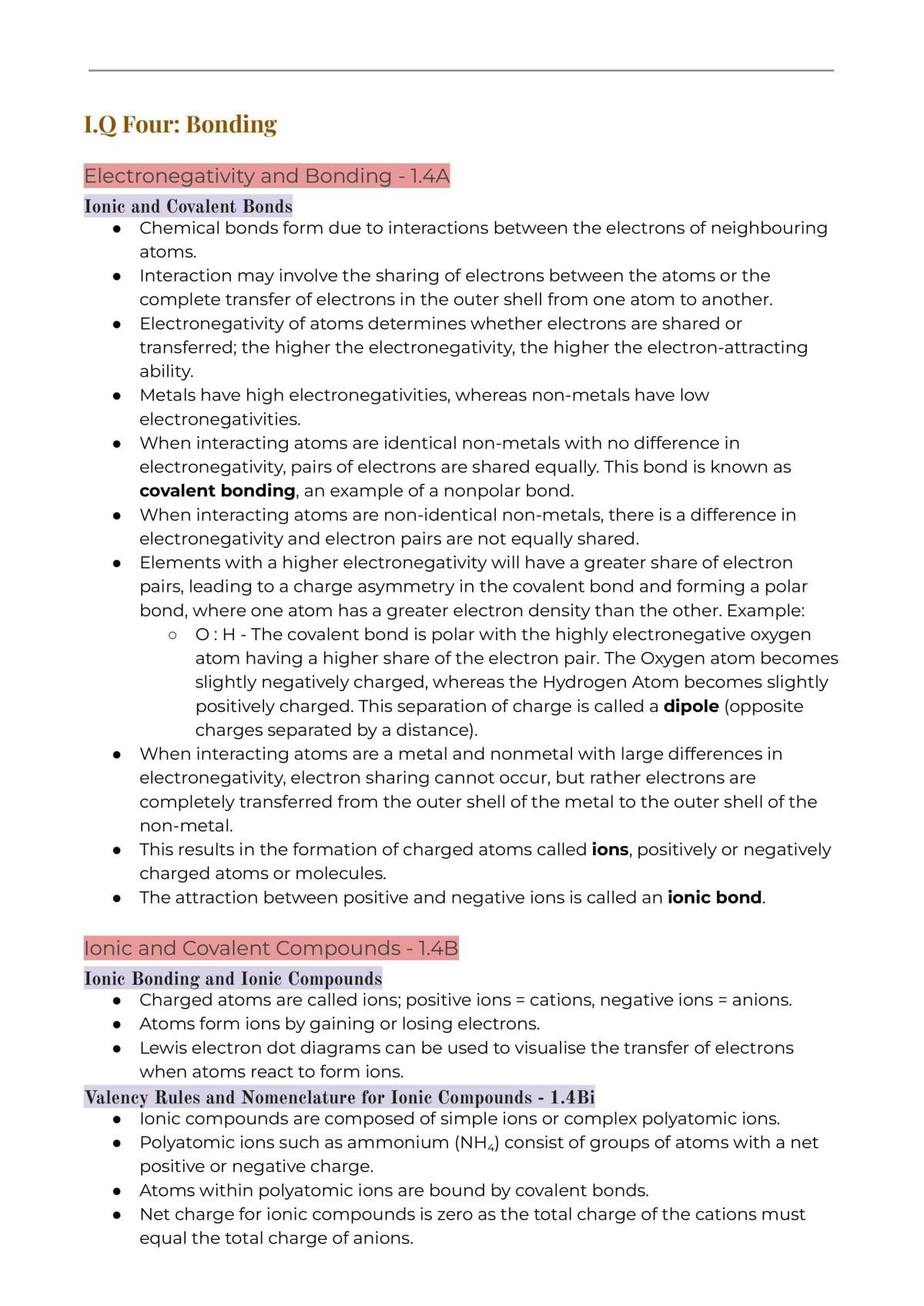 Preliminary Chemistry Complete Course Notes - Page 9