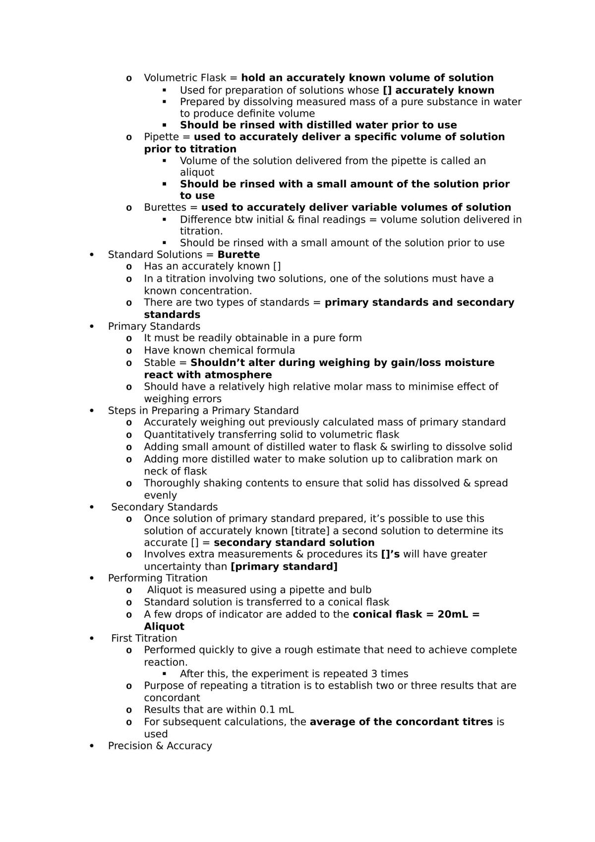 Chemistry WACE Notes - Page 11