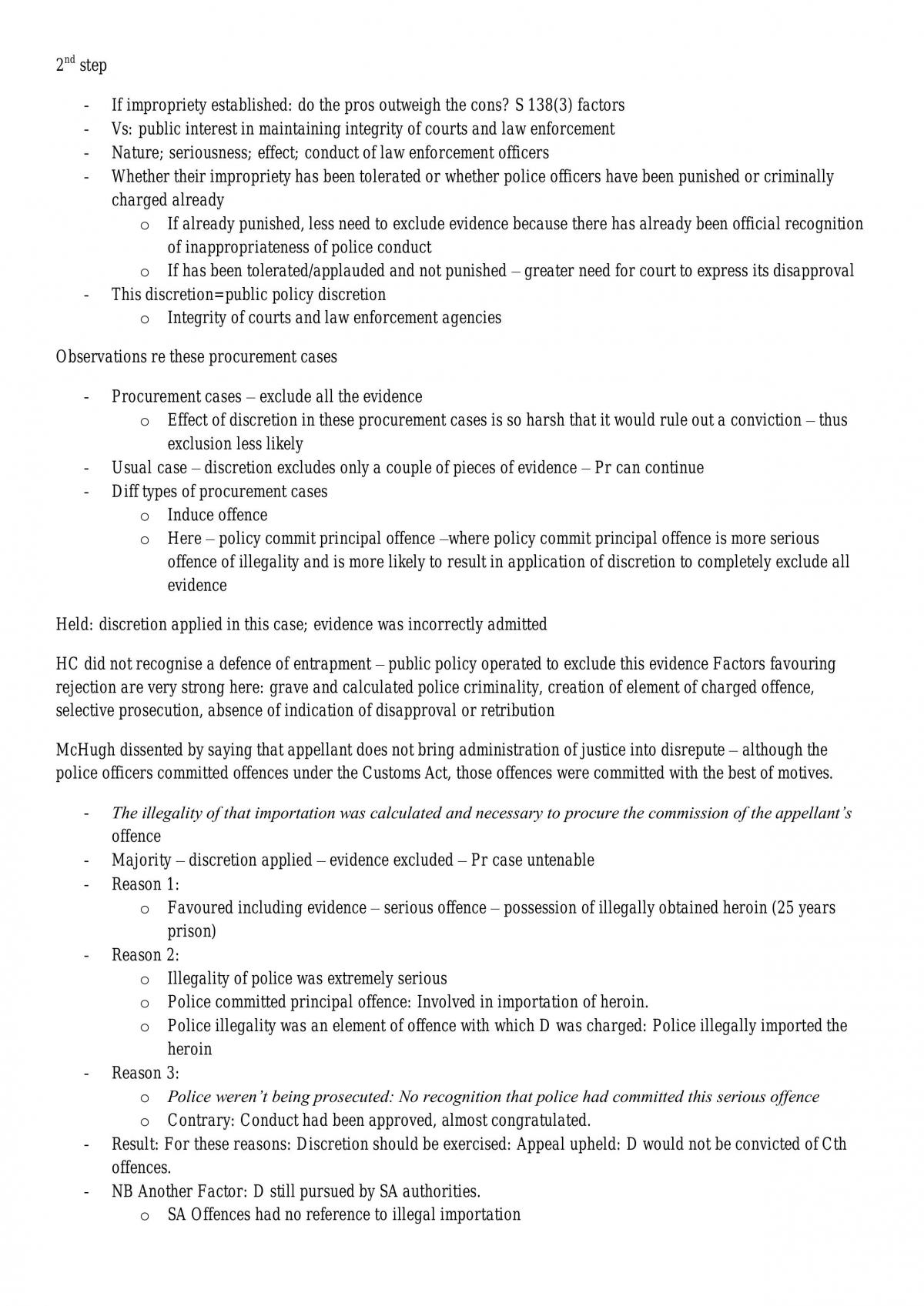 Evidence Notes - Page 74