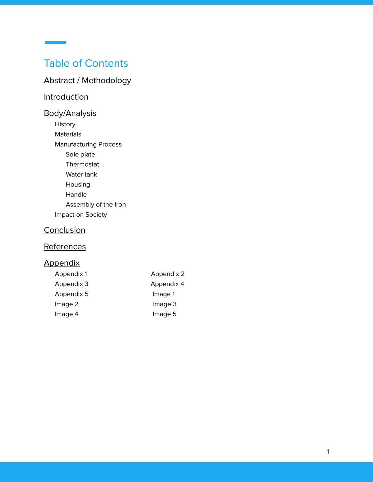 Report on Household Appliance (Iron) - Page 2