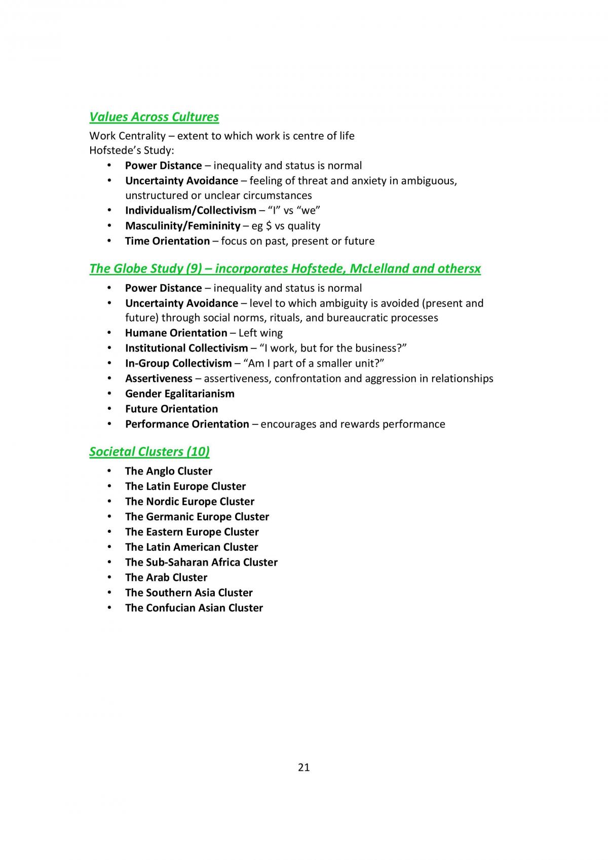 Organisational Behaviour Course Notes - Page 22