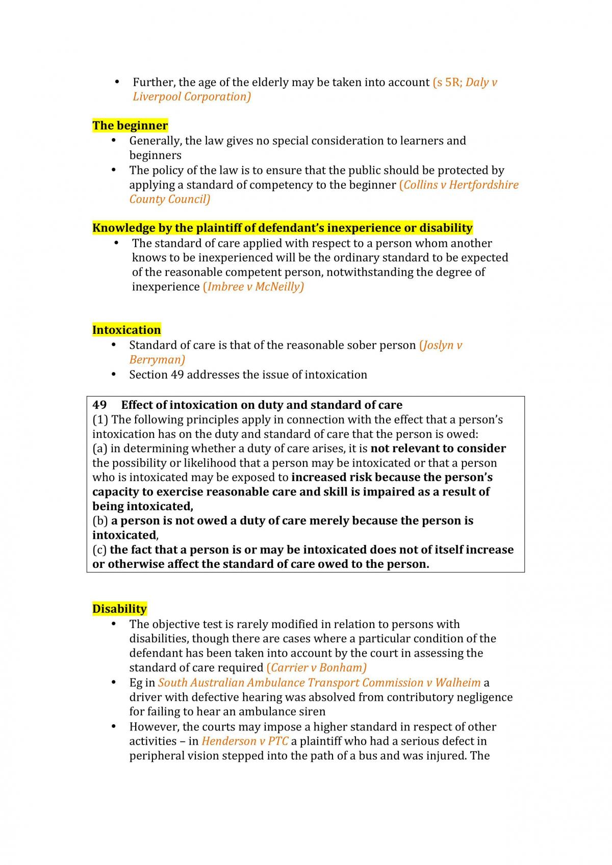 Torts final exam notes - Page 35