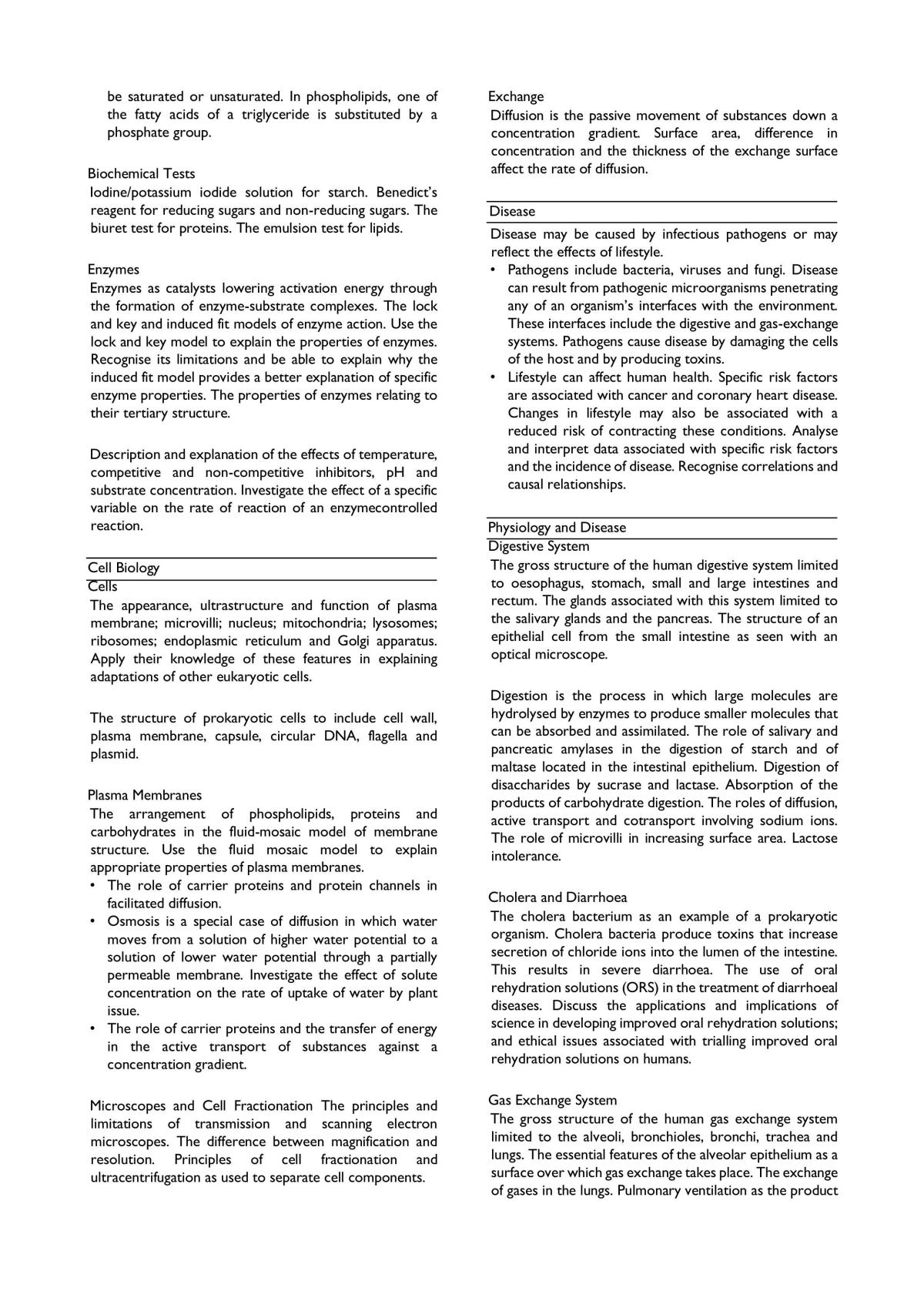 AQA AS Biology - Page 2