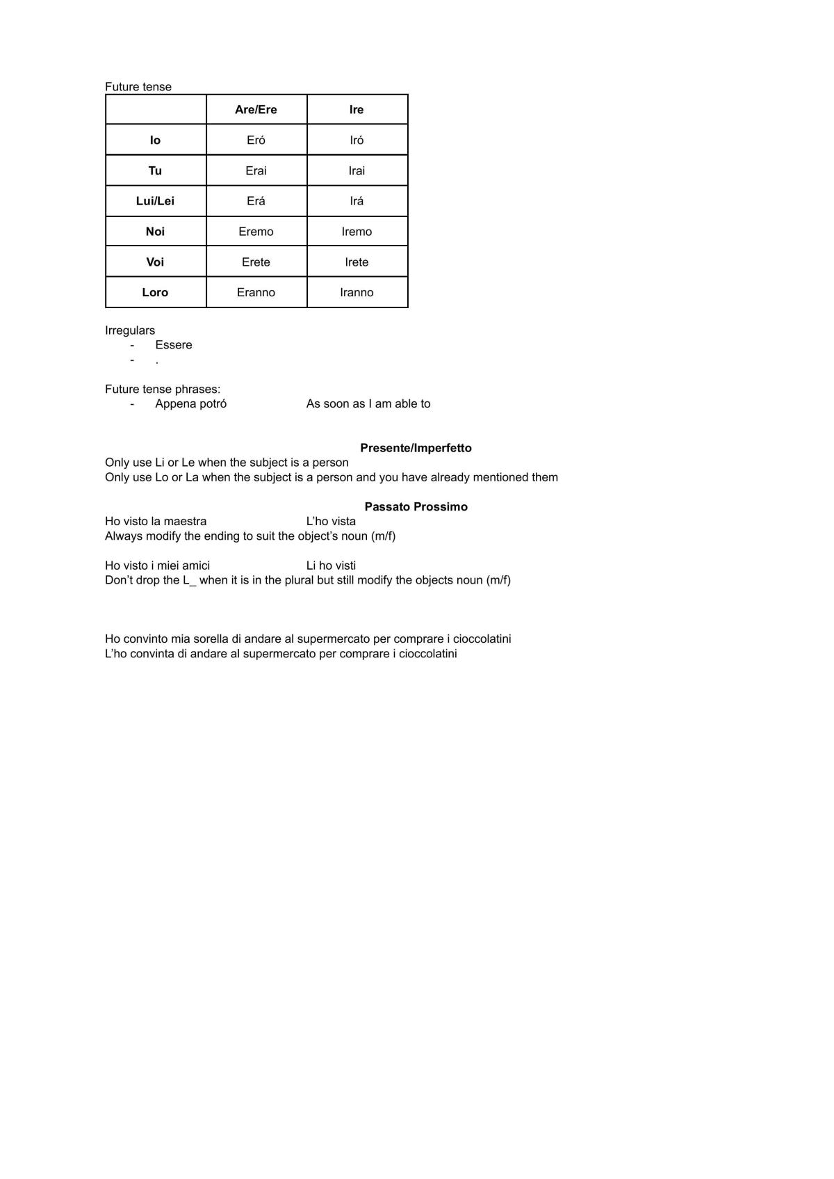 Italian Complete Notes (Continuers Content) - Page 12