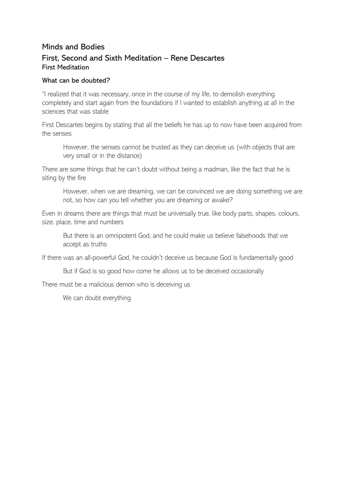 Unit 3 Philosophy Notes - Page 2