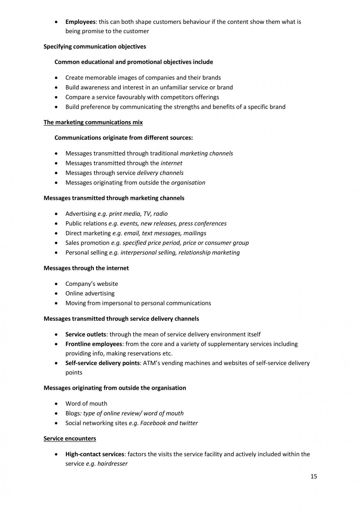 Marketing Services Full Notes - Page 15