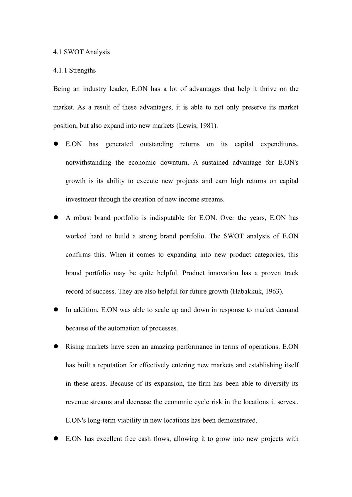 Analysis of E.ON’s Corporate Level Strategy - Page 12
