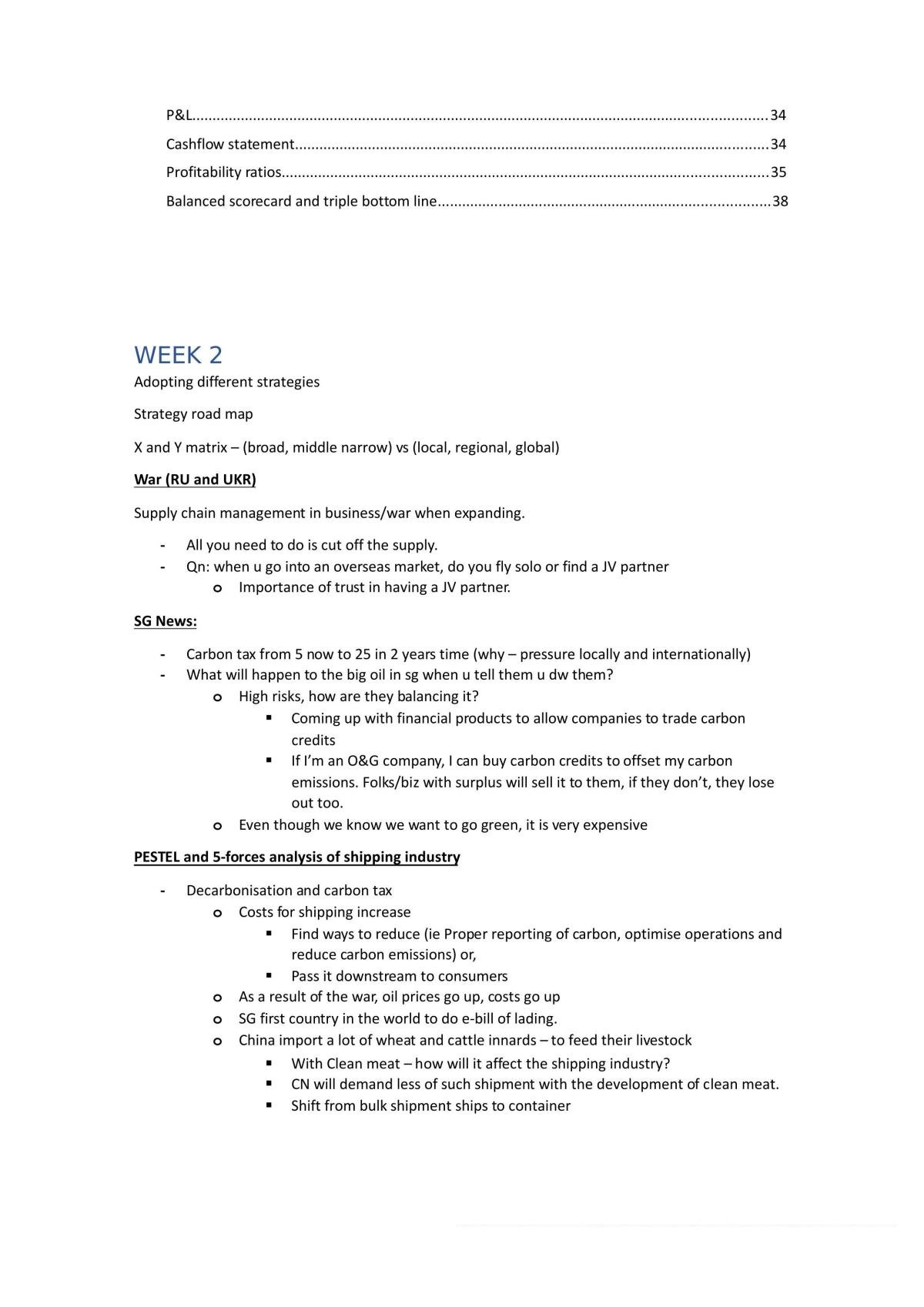 Summary of Strategy - Page 2