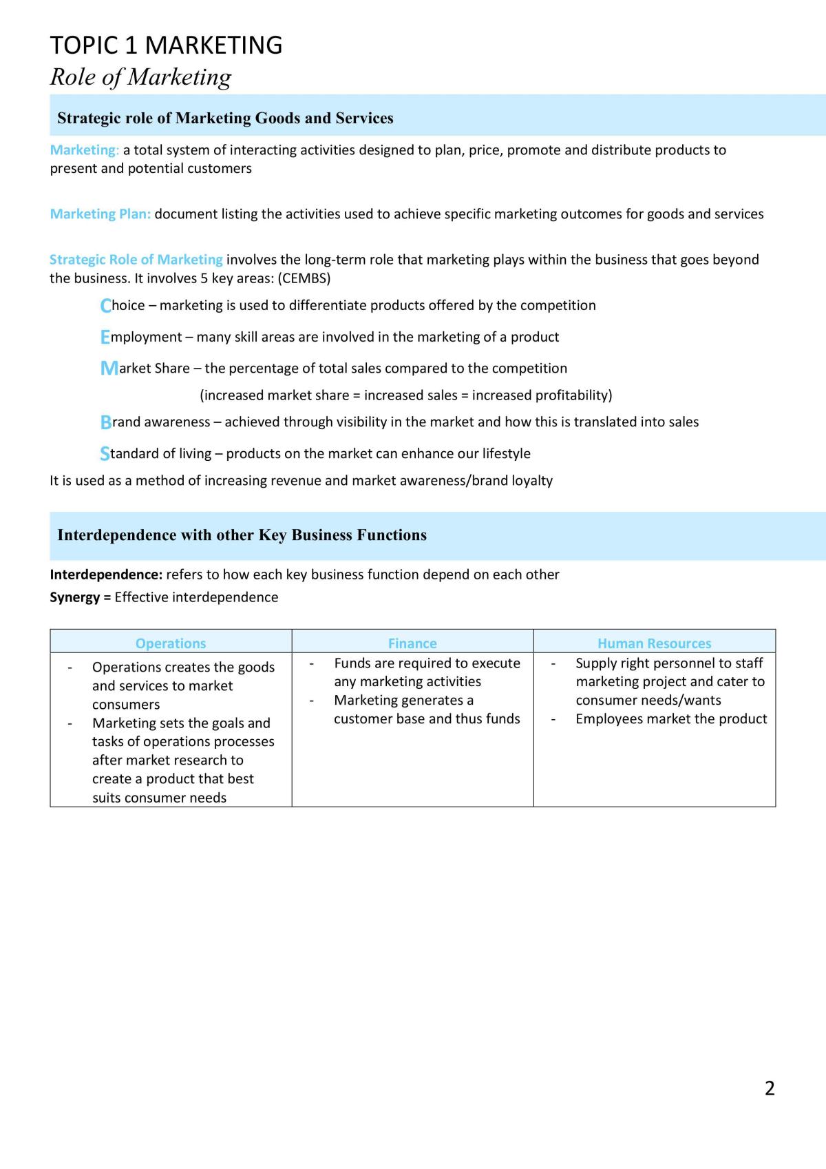 Marketing Notes: In Syllabus Order - Page 2