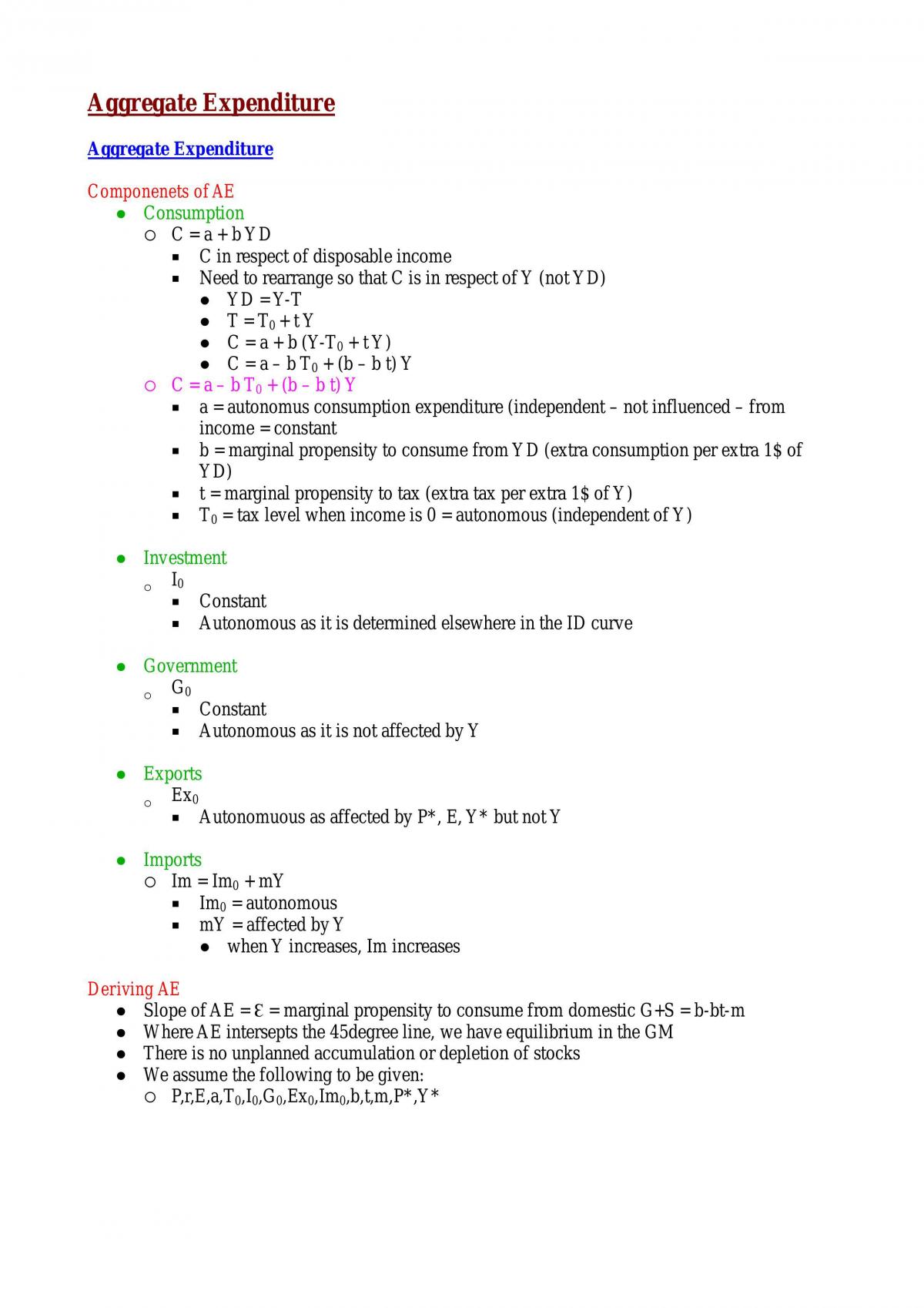 Introduction Macroeconomic Notes. Interaction Between The Goods,  Labour,  Foreign Exchange And Money Markets - Page 21