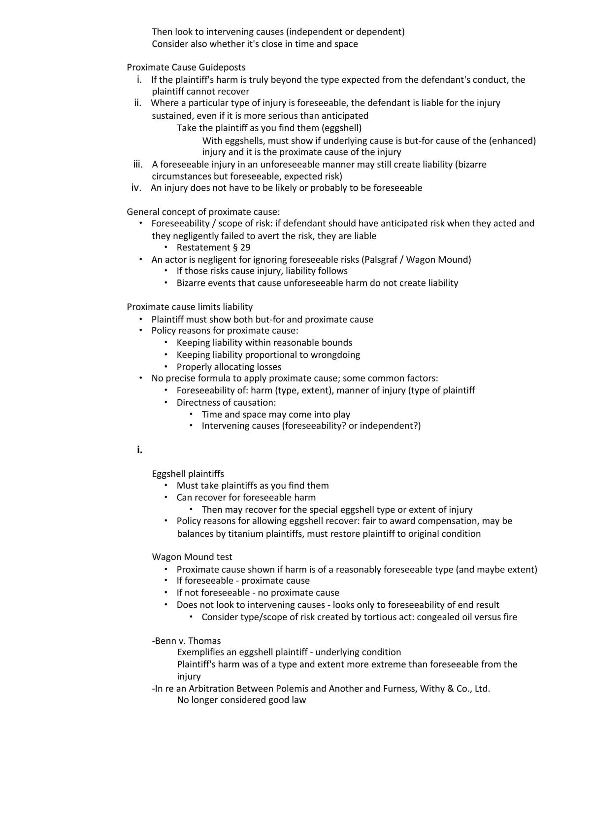 Torts Exam Outline | LAW 6206 - Torts - GW | Thinkswap