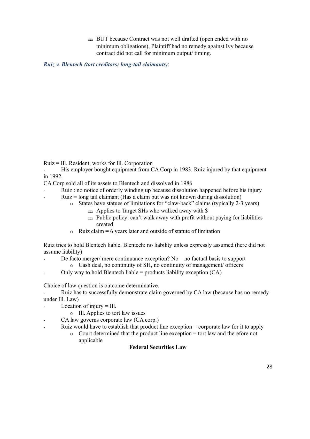 Notes for Mergers and Acquisitions - Page 28