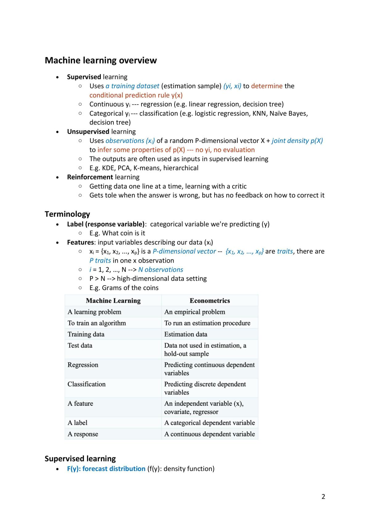 Complete notes for midterm and final - Page 2