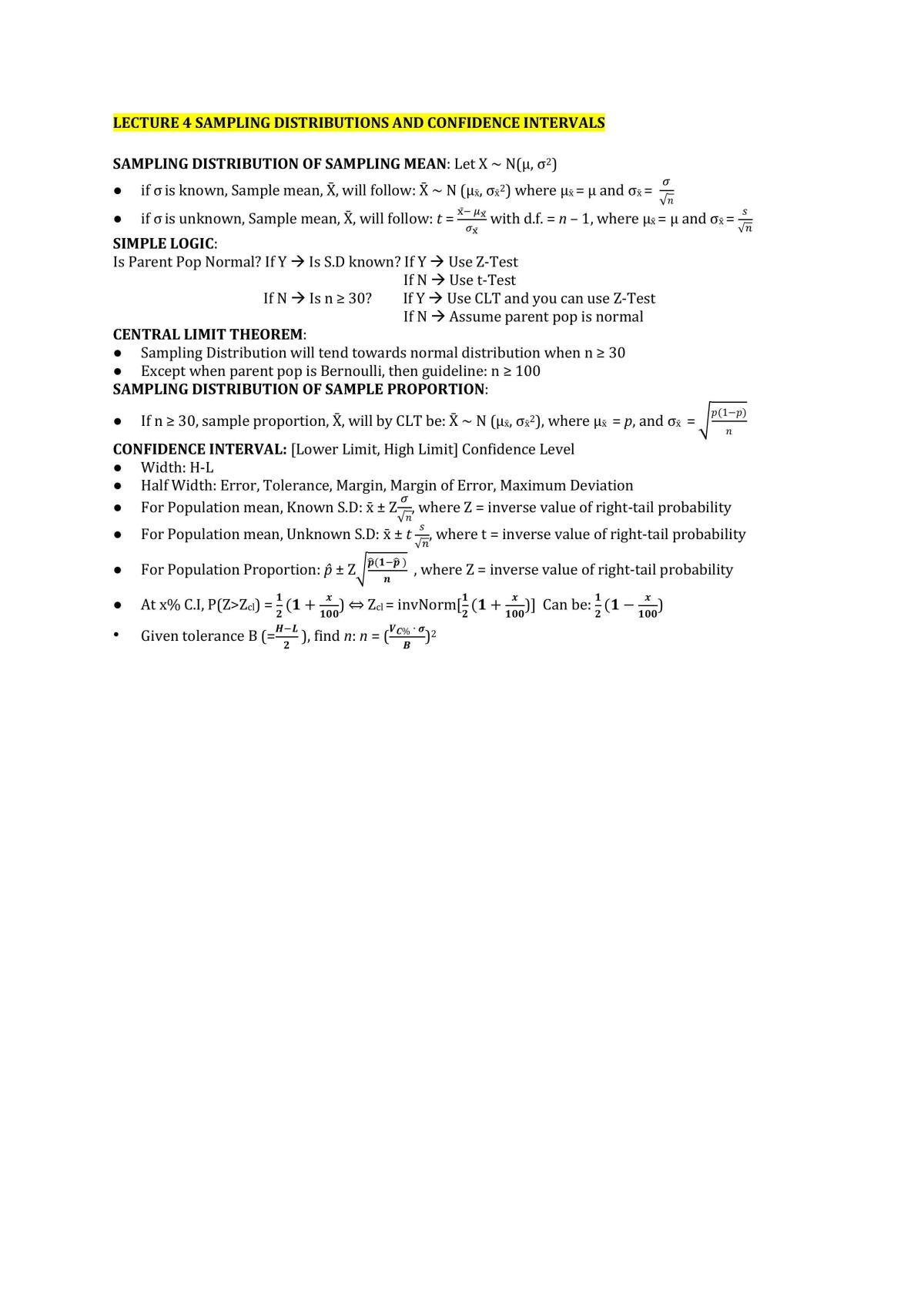 Statistics Complete Study Notes - Page 5