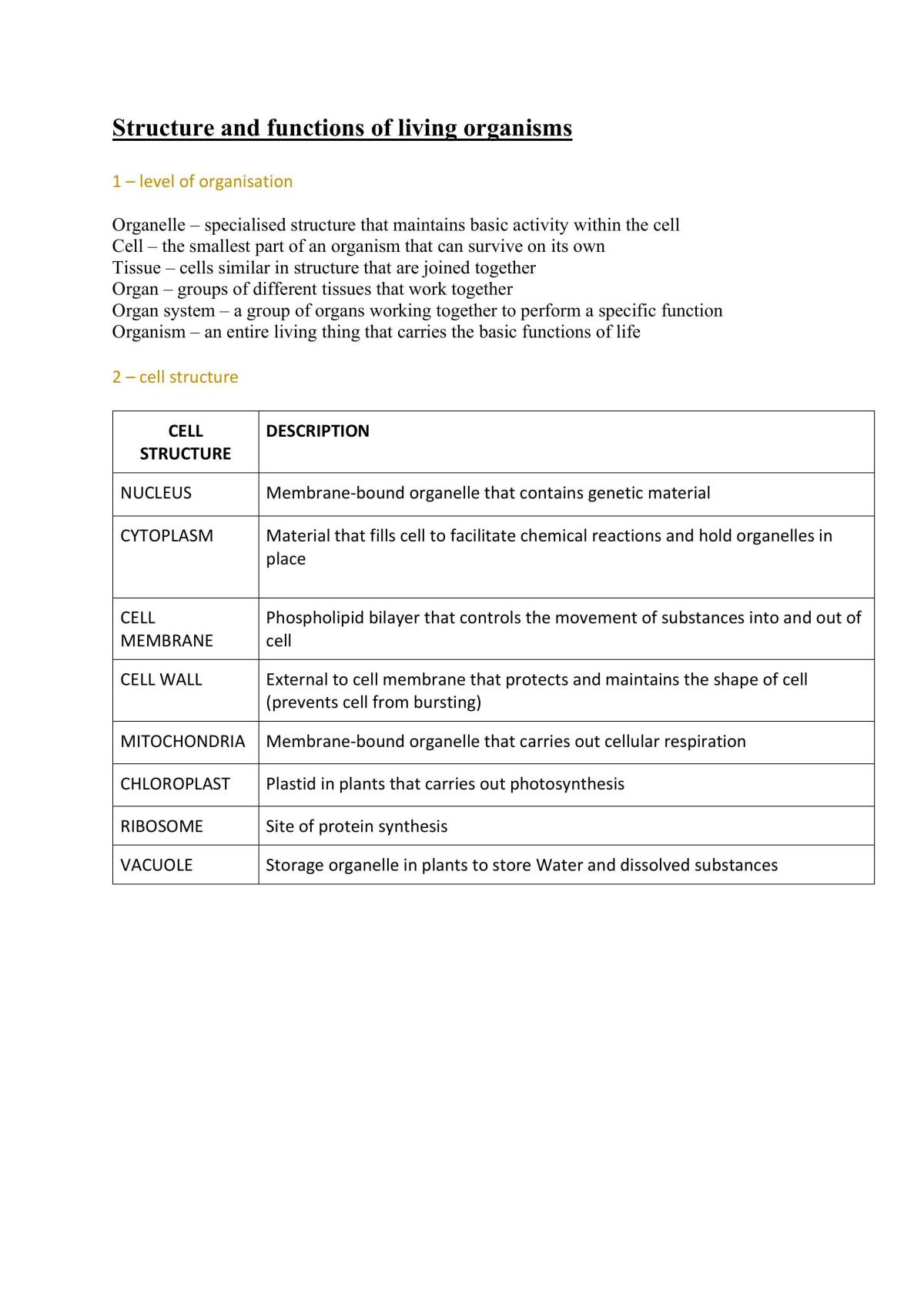 Biology Notes - Page 8