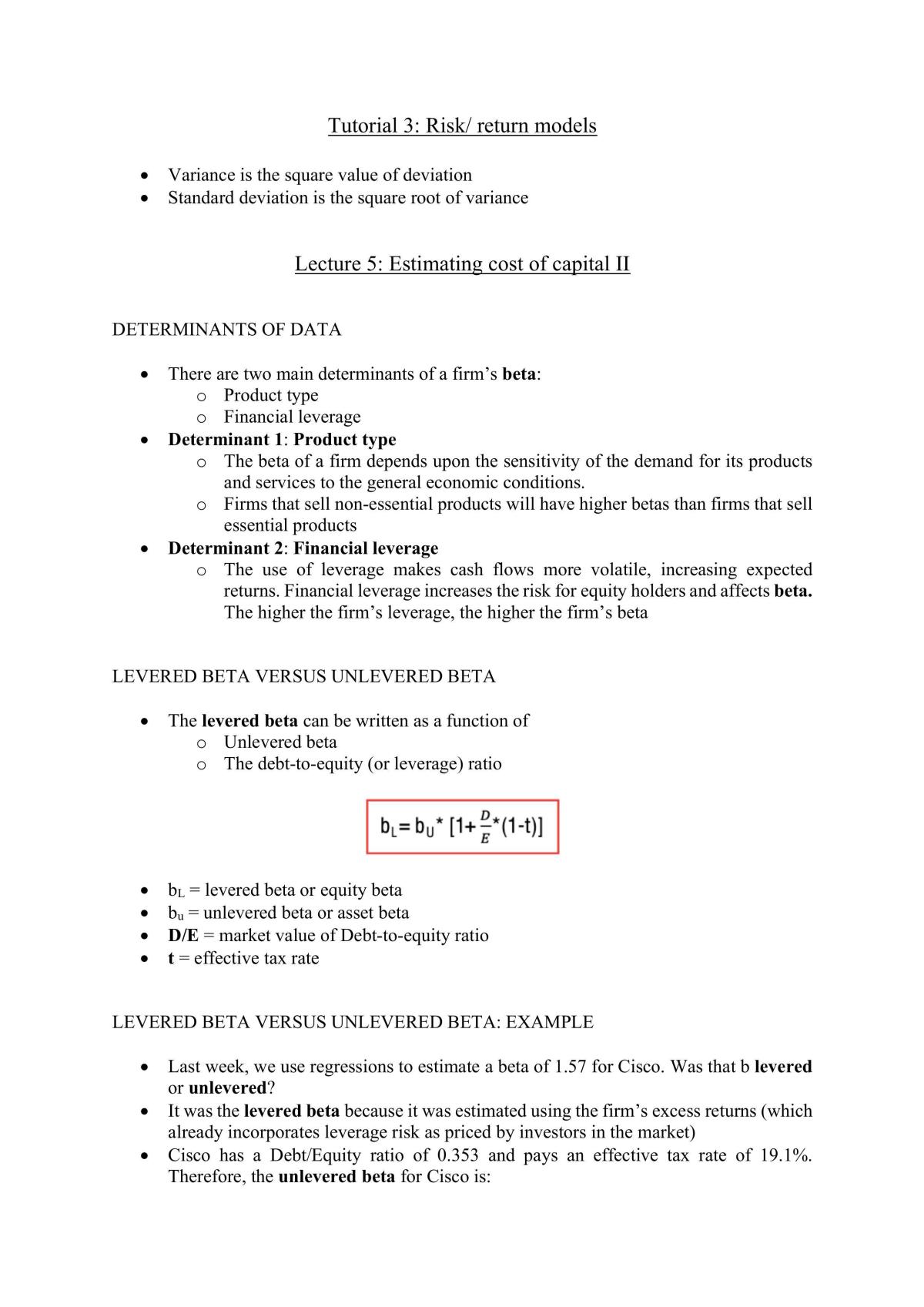 Financial Management lecture notes - Page 30