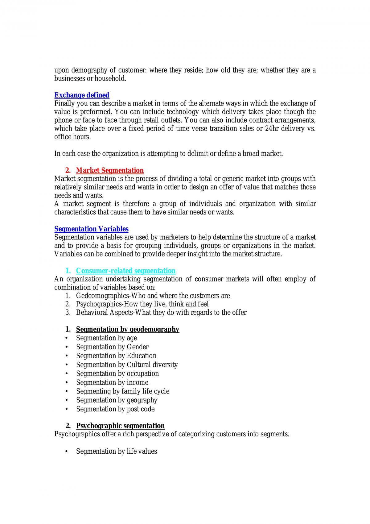 Marketing Principles Notes - Page 27