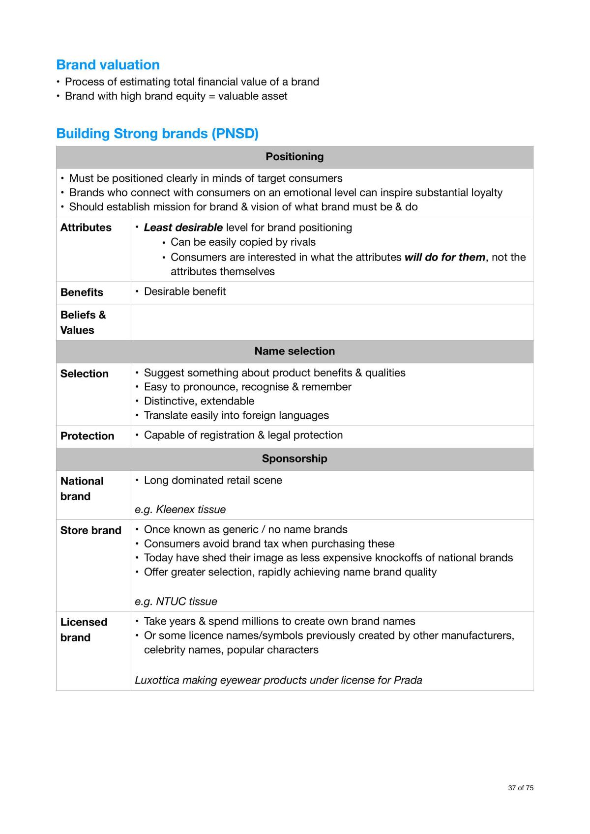 MKTG101 Notes - Page 37