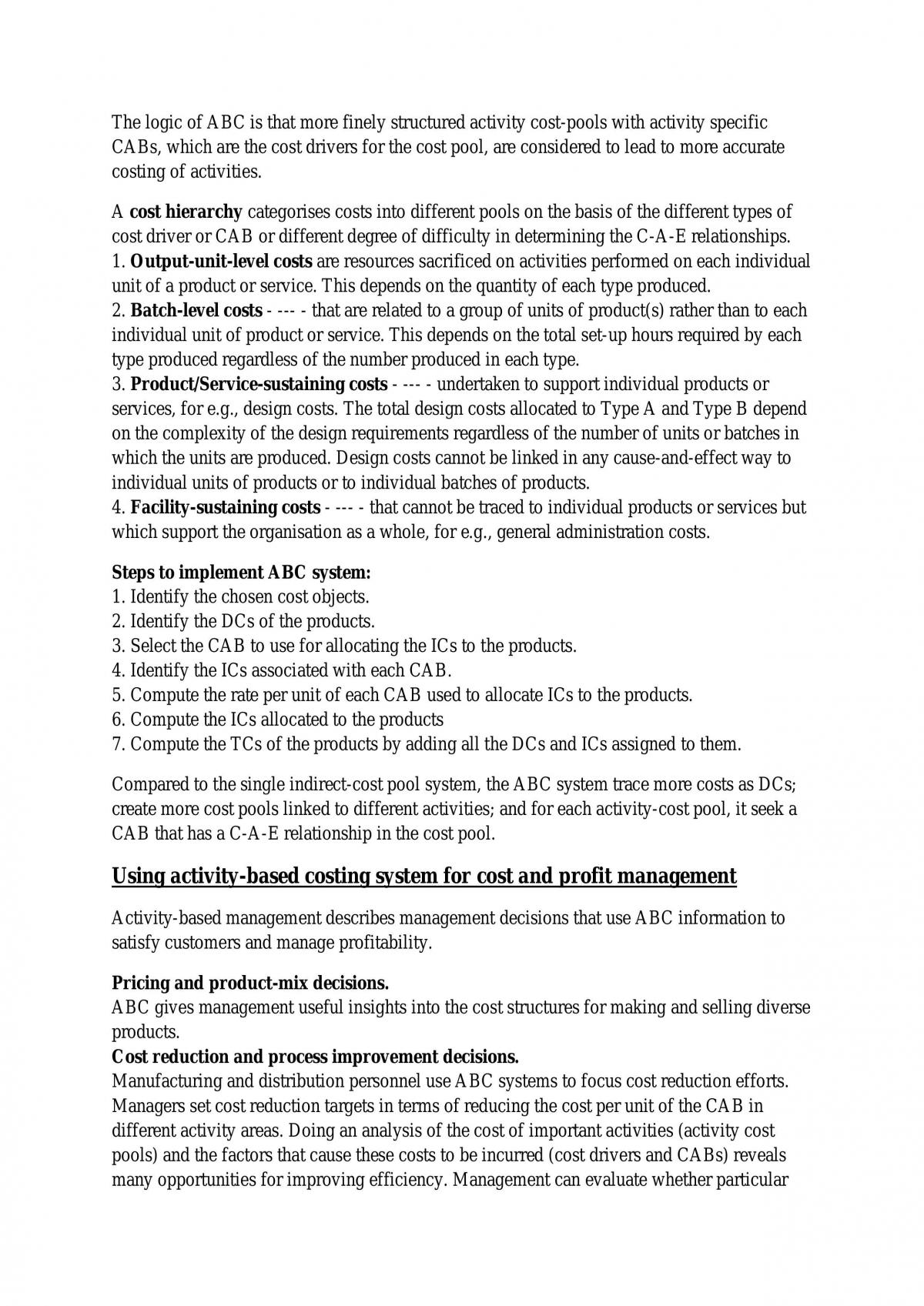 Cost Management Notes - Page 12