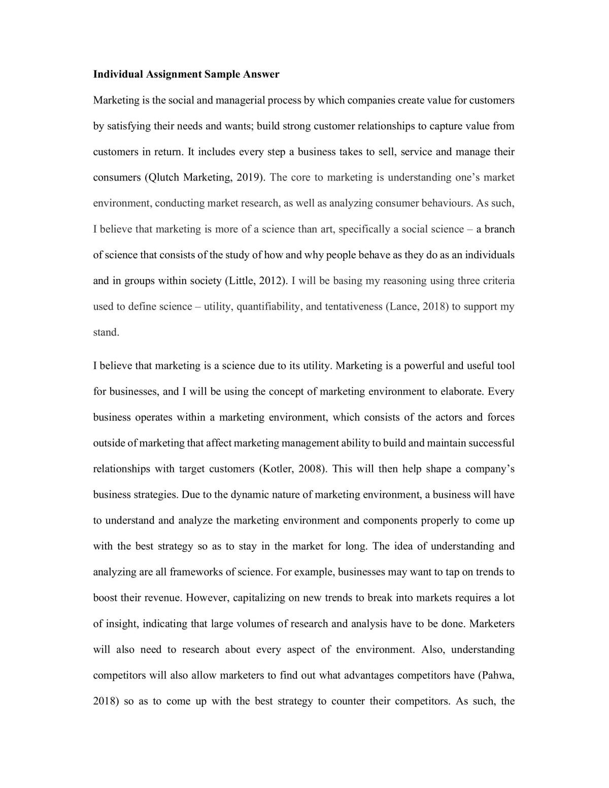 MKT1705 Individual Assignment - Page 2