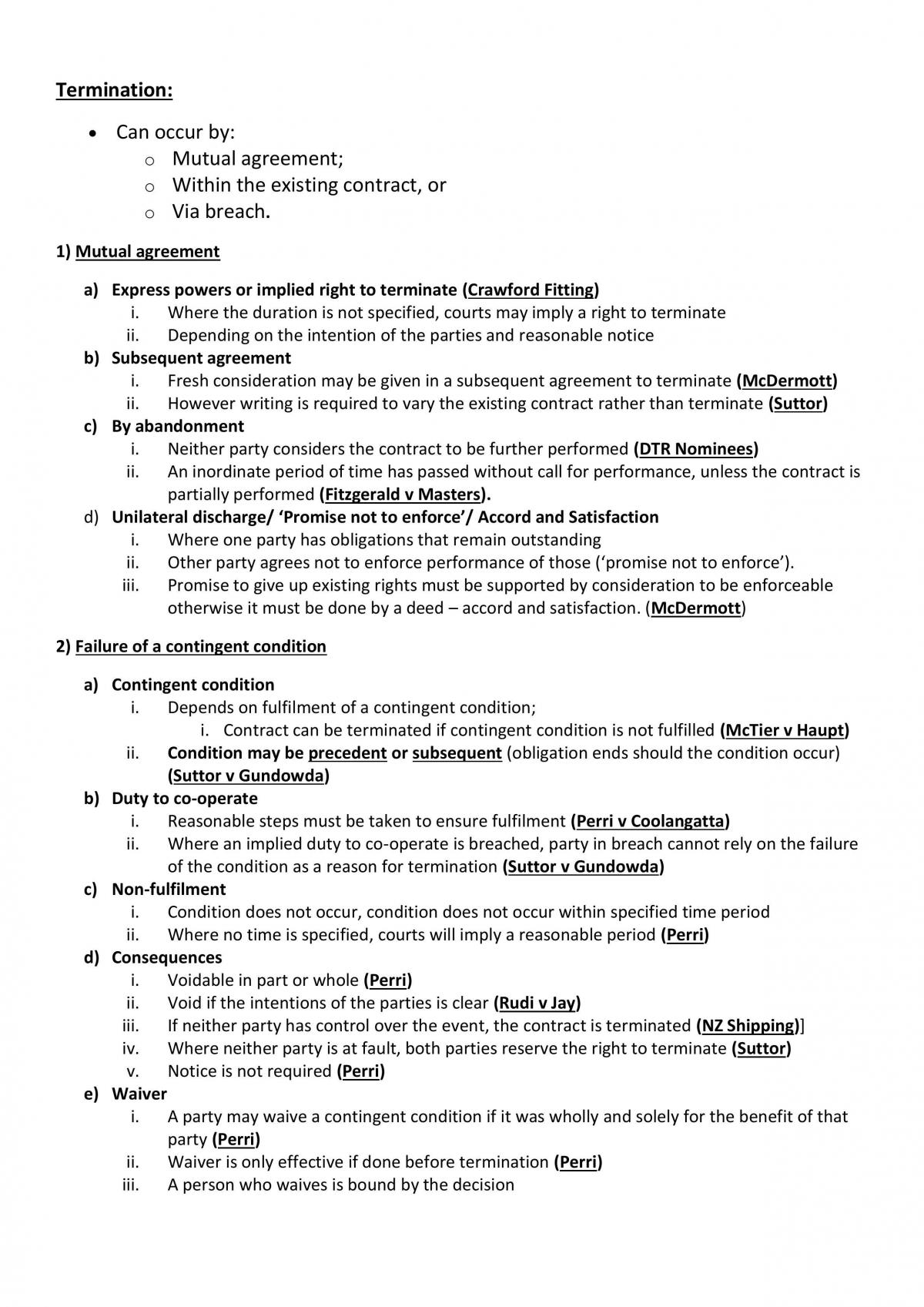 Contracts Cases Complete Checklist - Page 14