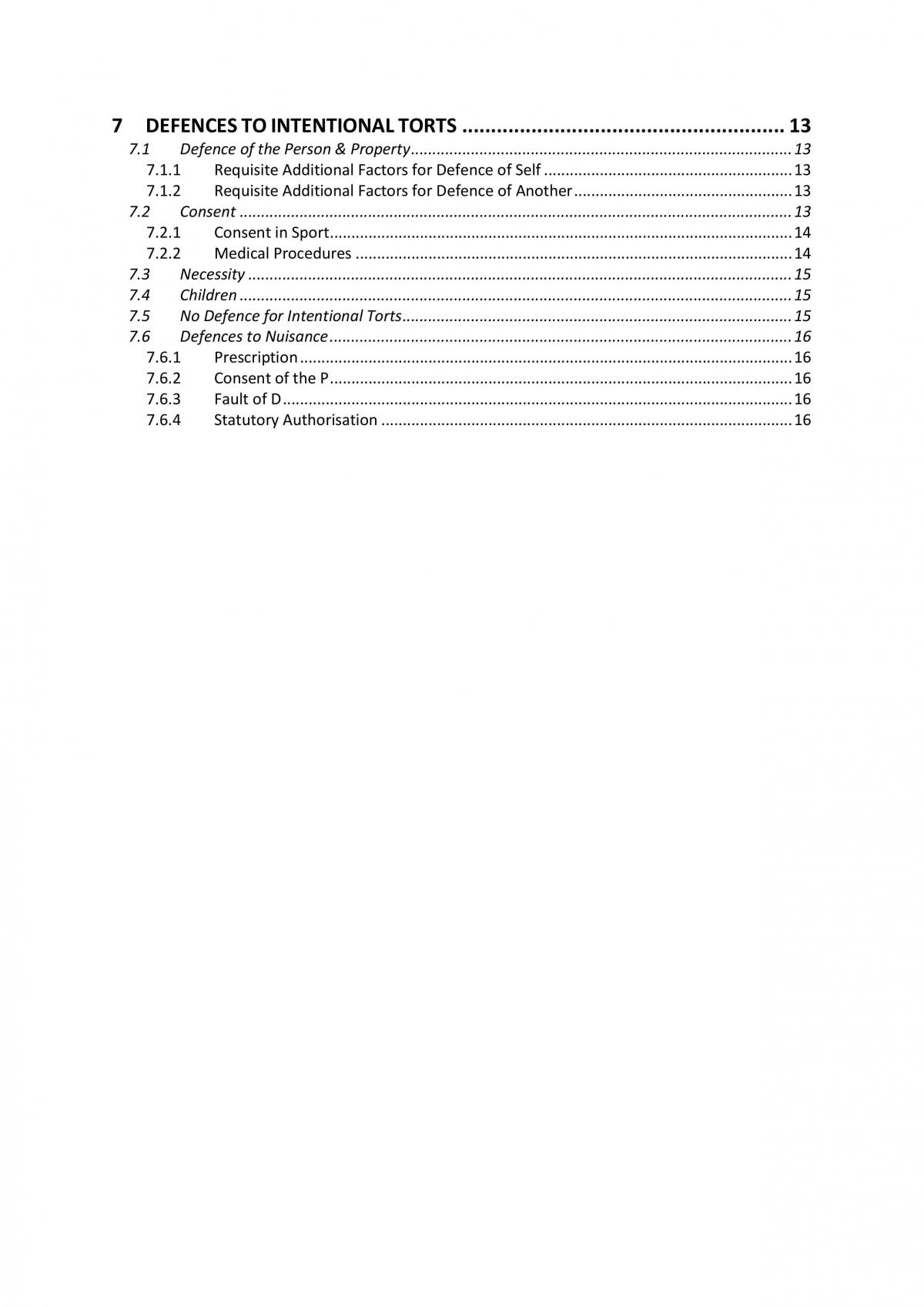 Complete Torts Notes - Page 2