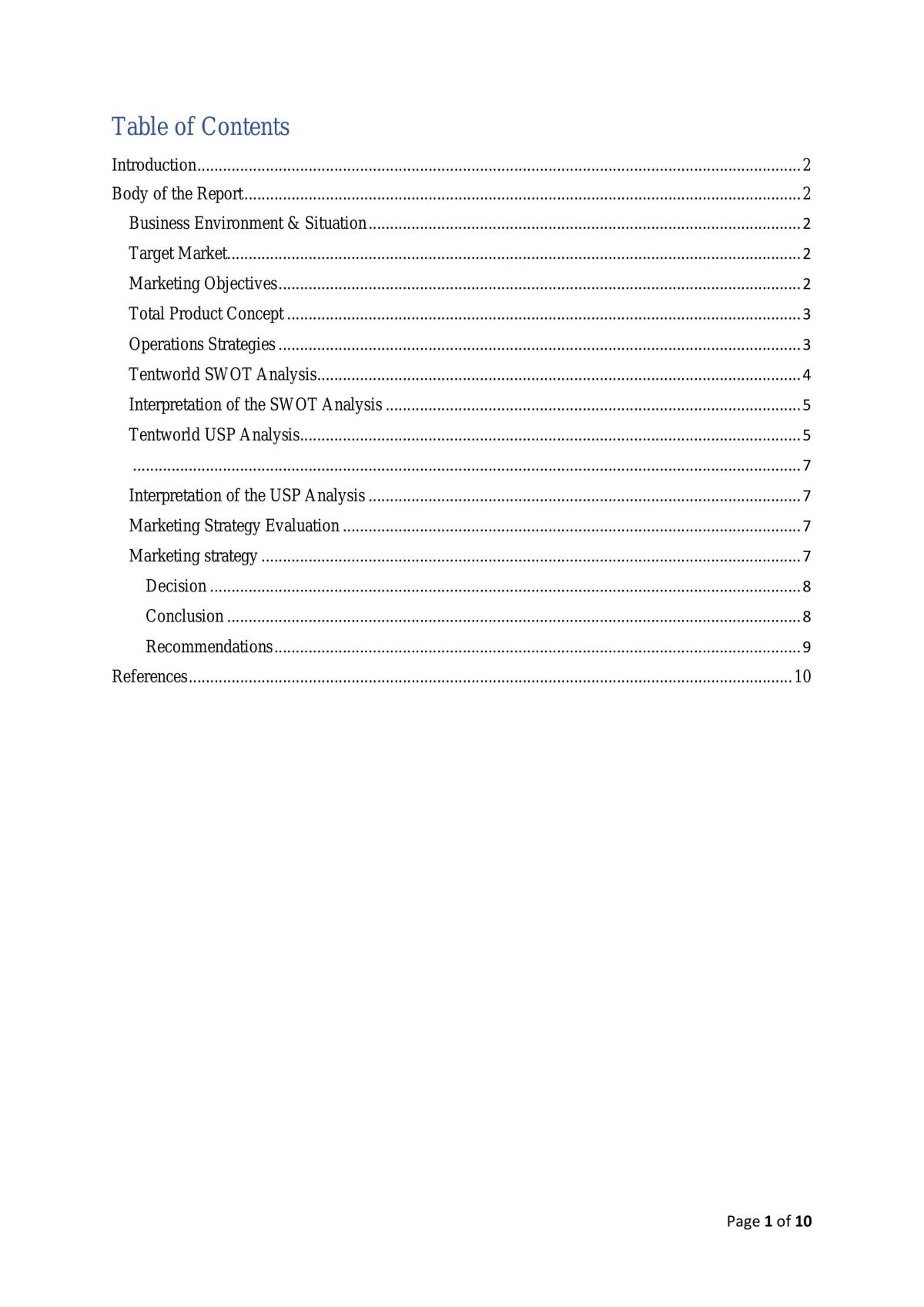 Feasibility Report - Growth Stage  - Page 2
