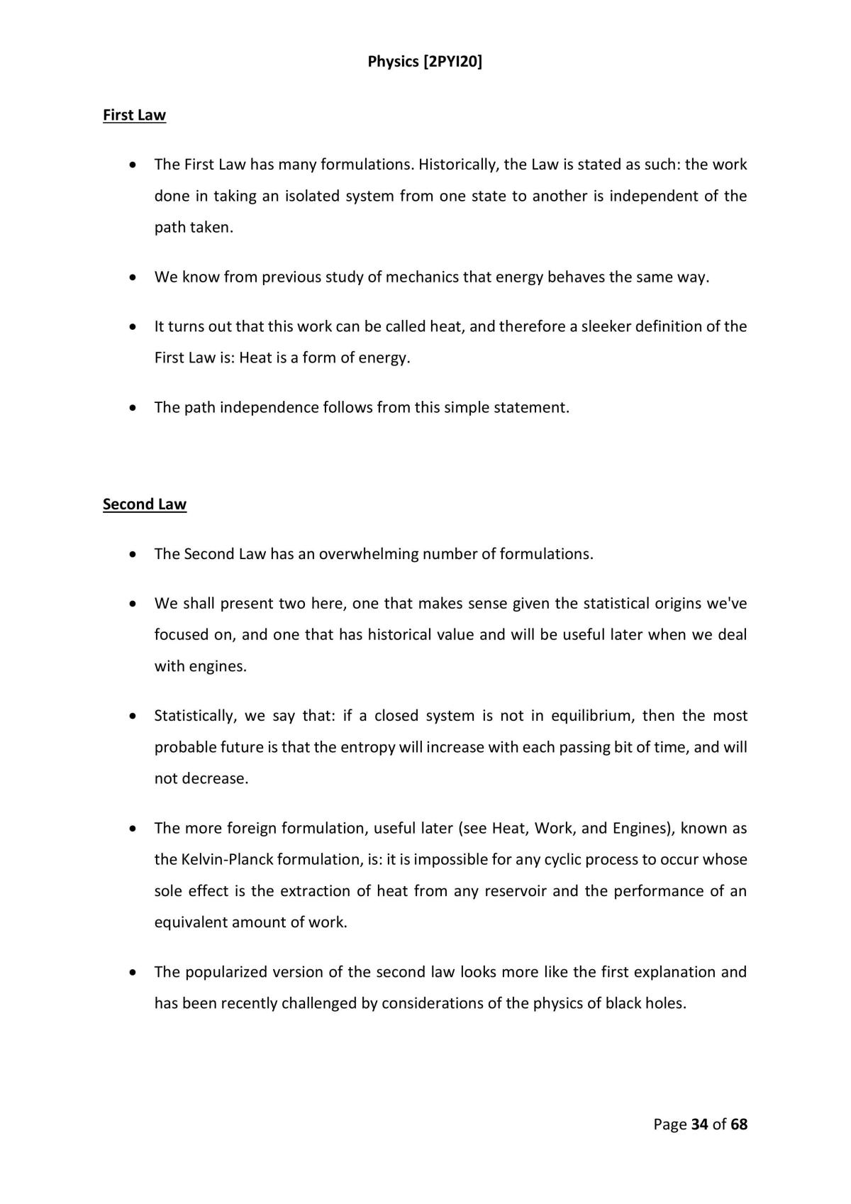 Physics Studies Notes - Page 34