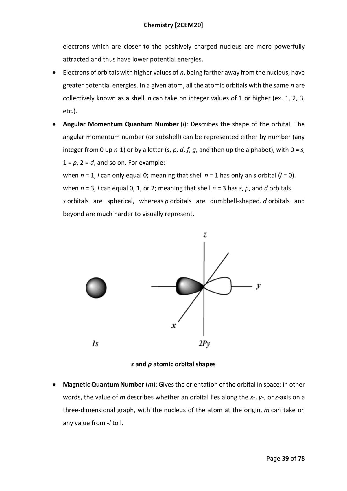 Chemistry Studies Notes - Page 39