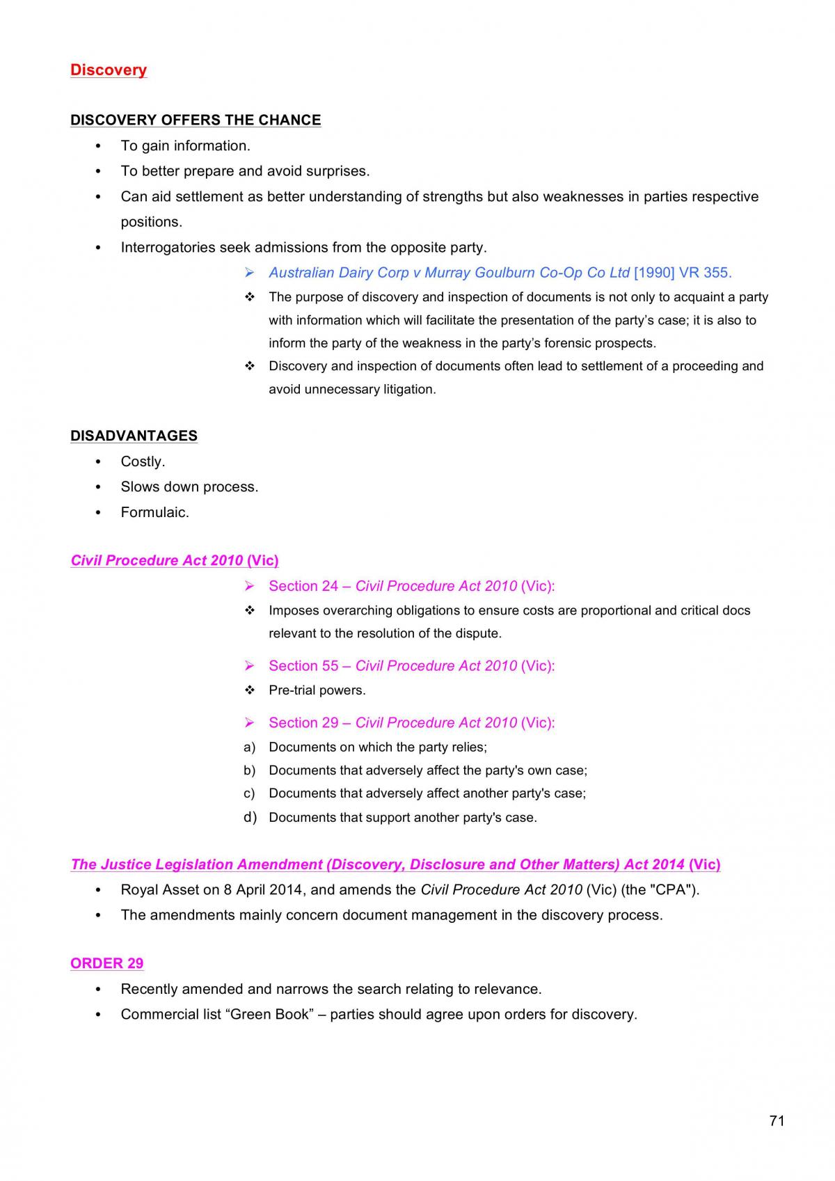 Civil Procedure Notes - Page 71