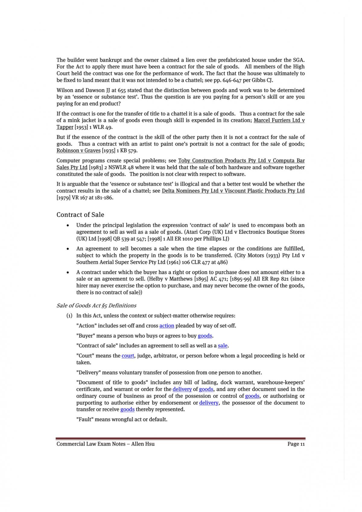 Commerical Law Exam Notes - Page 11