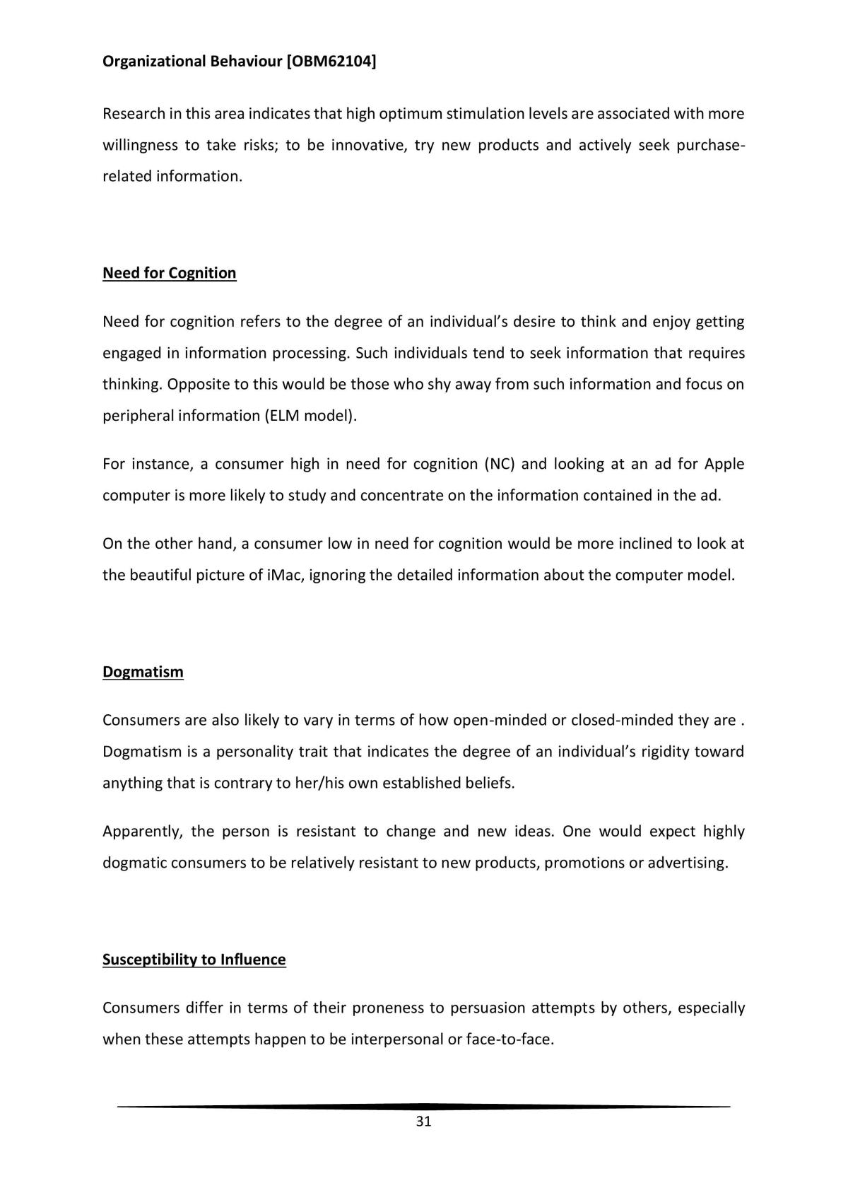 Organizational Behaviour Complete Study Notes - Page 31