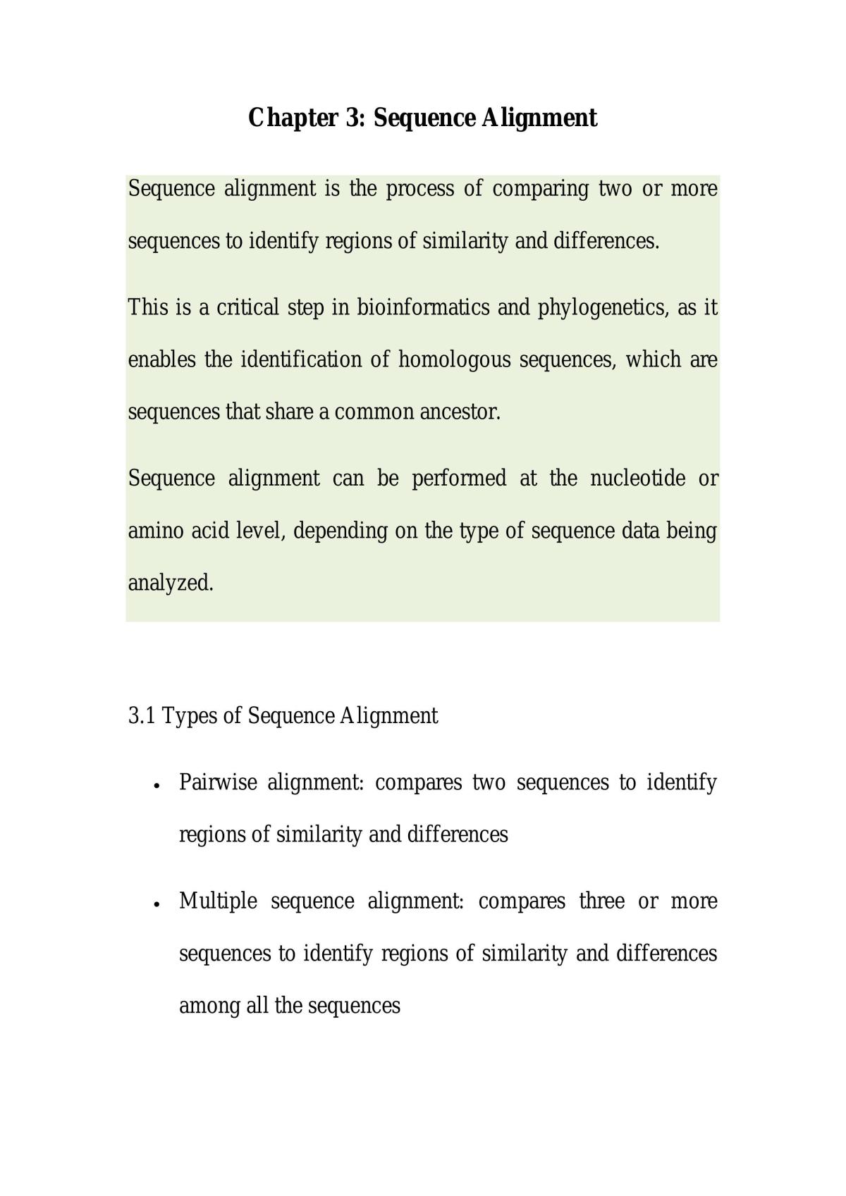 Comprehensive Study Notes on Bioinformatics and Phylogenetics - Page 10