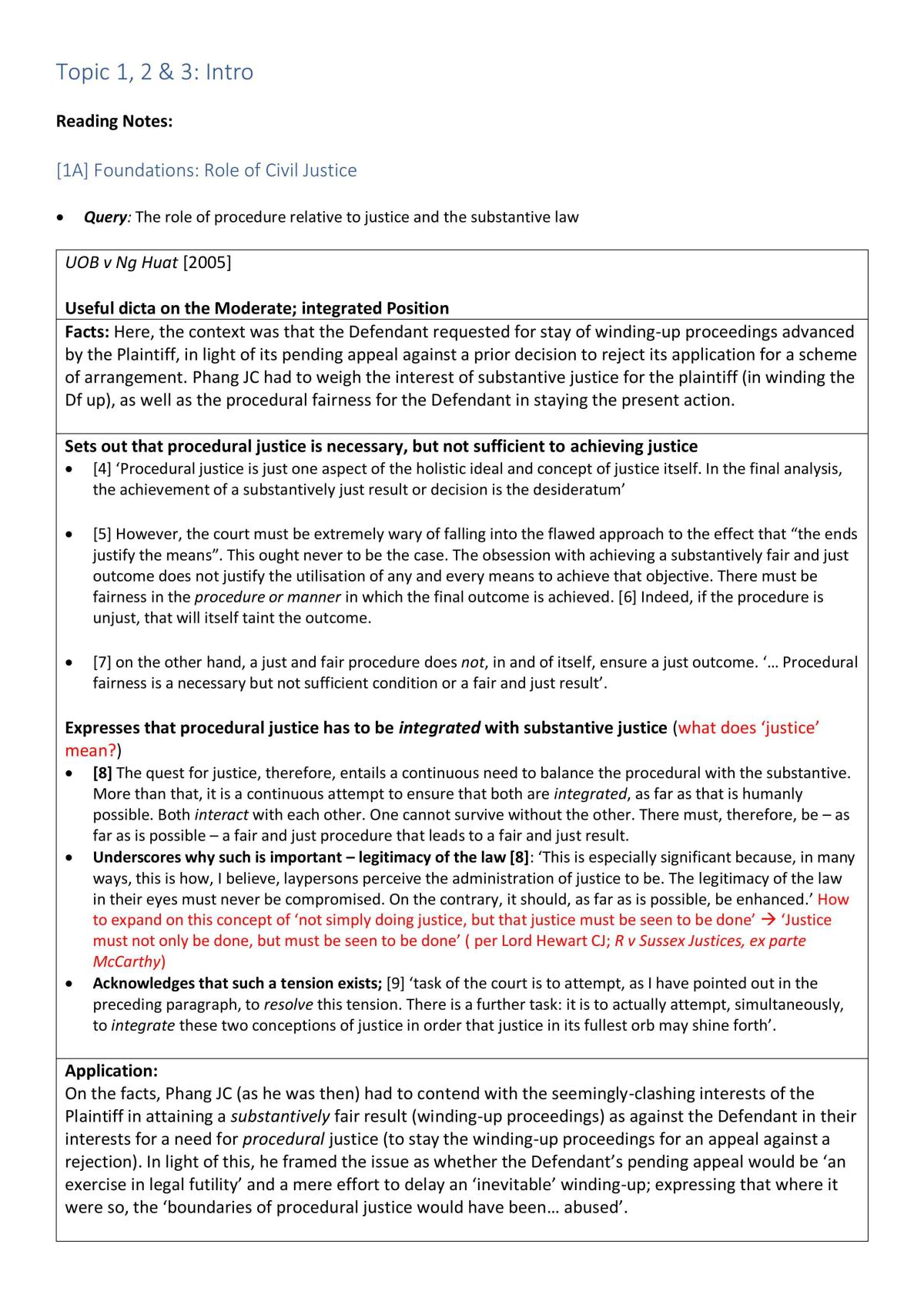 Readings notes for civil procedure - Page 2
