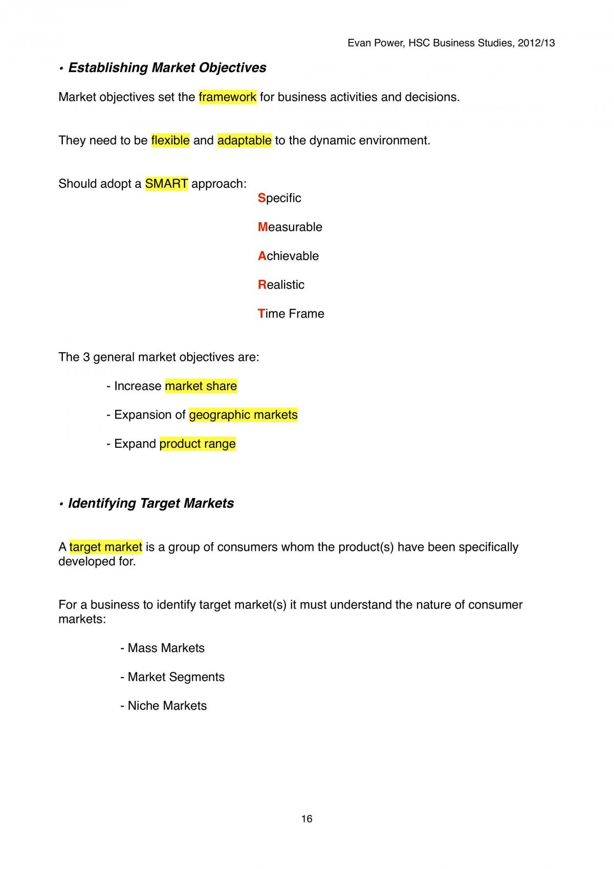 HSC Business Studies Marketing Notes - Page 16